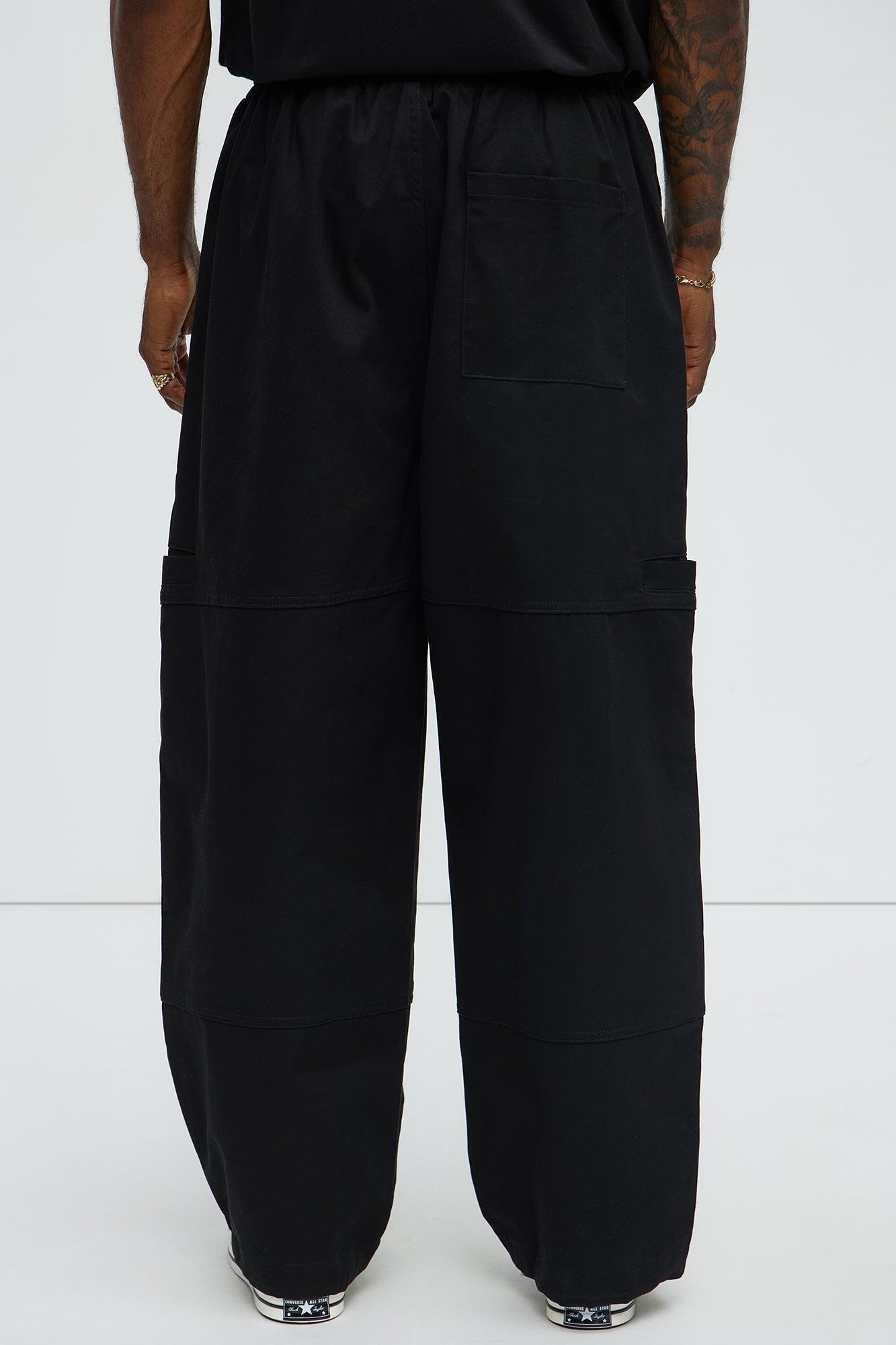 Baggy Damn Right Pants - Black Male Product Image