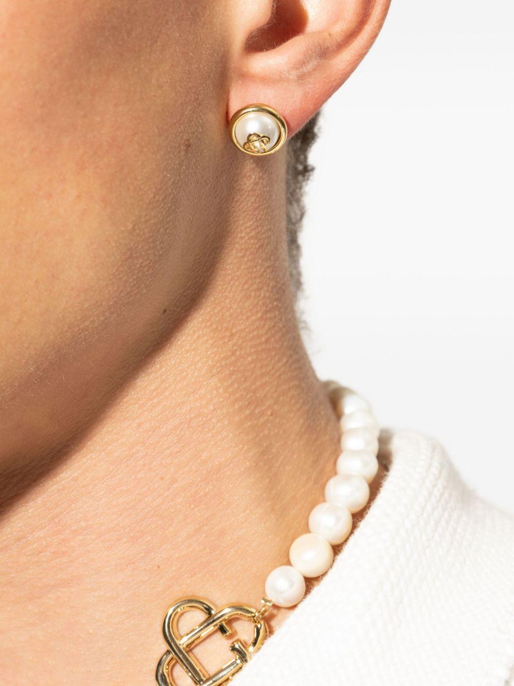 pearl logo earrings Product Image