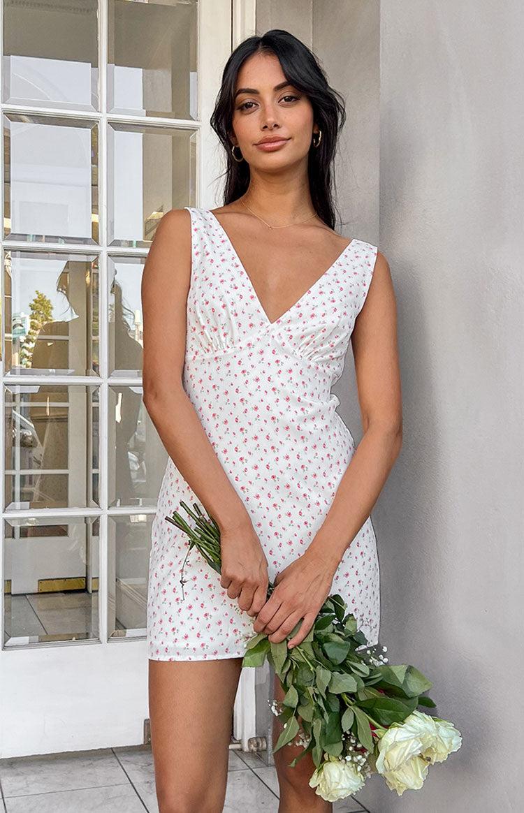 Ivy Rose Pink Floral Mini Dress Product Image