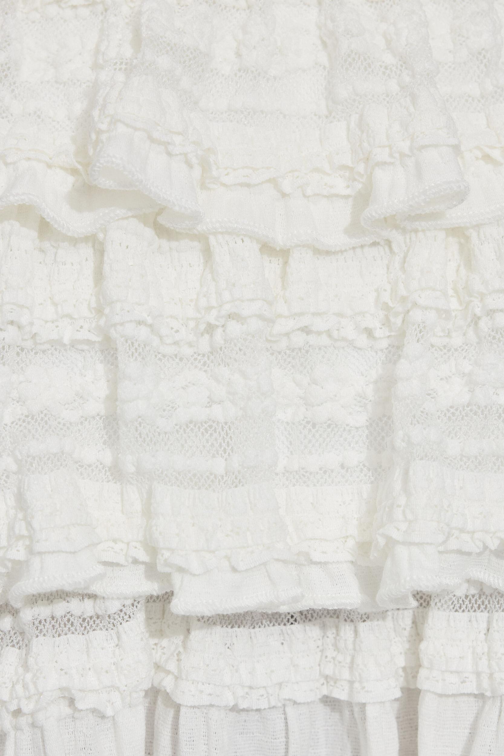 Drop Waist Ruffle Mini Dress Product Image