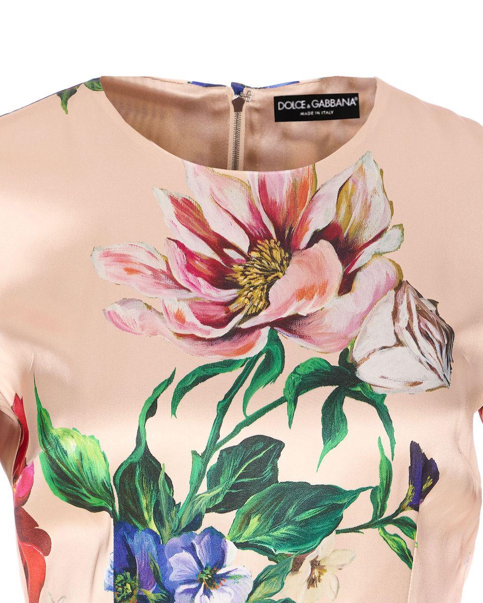 DOLCE & GABBANA Women Flower Print Midi Dress In Neutral Product Image