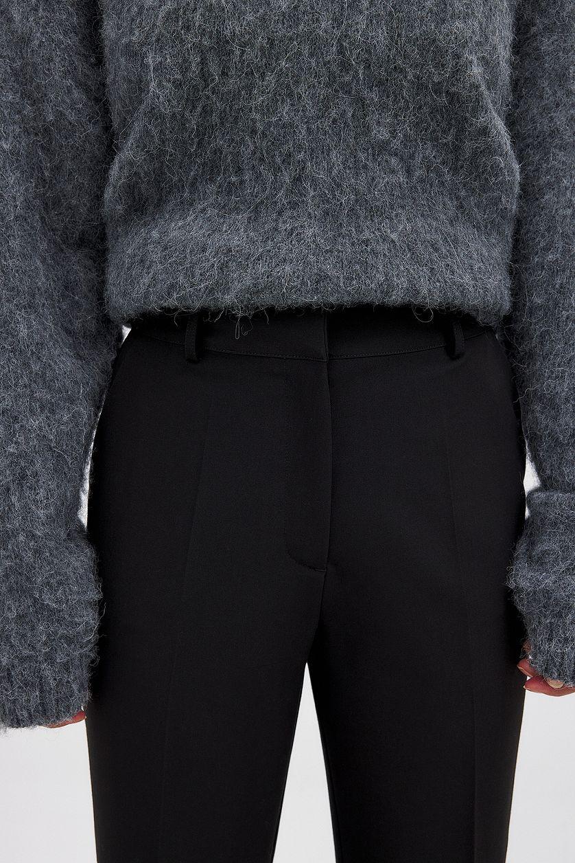 High Rise Cropped Suit Pants Product Image