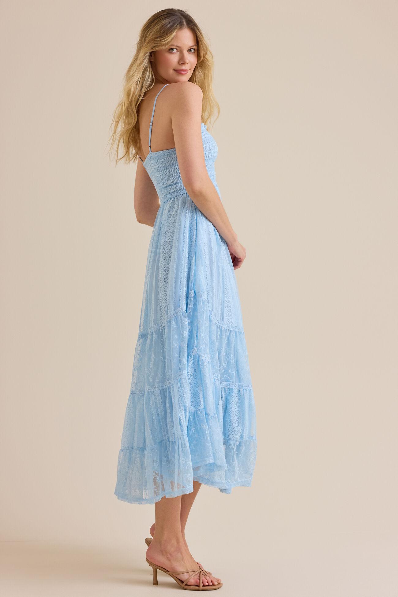 Tami Lace Tiered Maxi Dress Product Image