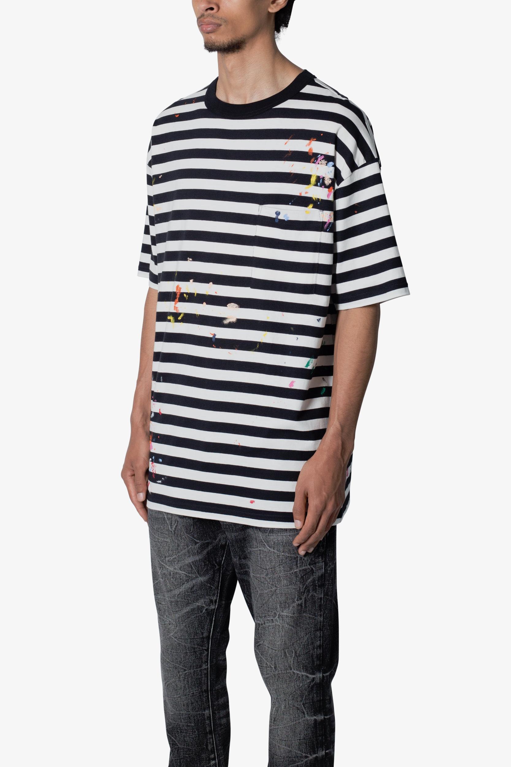 Paint Splatter Tee - Black/White Product Image