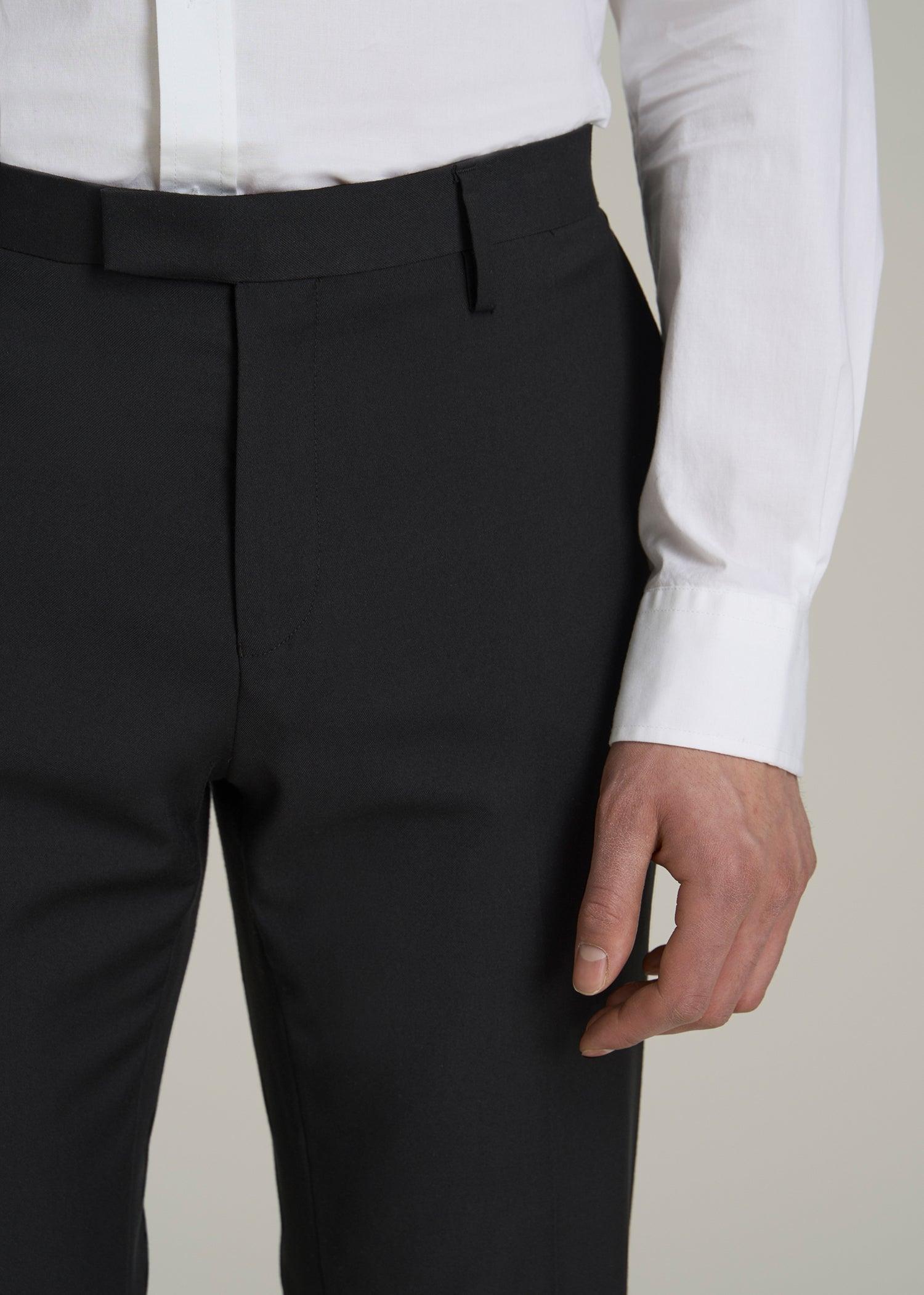 Suit Trousers for Tall Men in Black Male Product Image