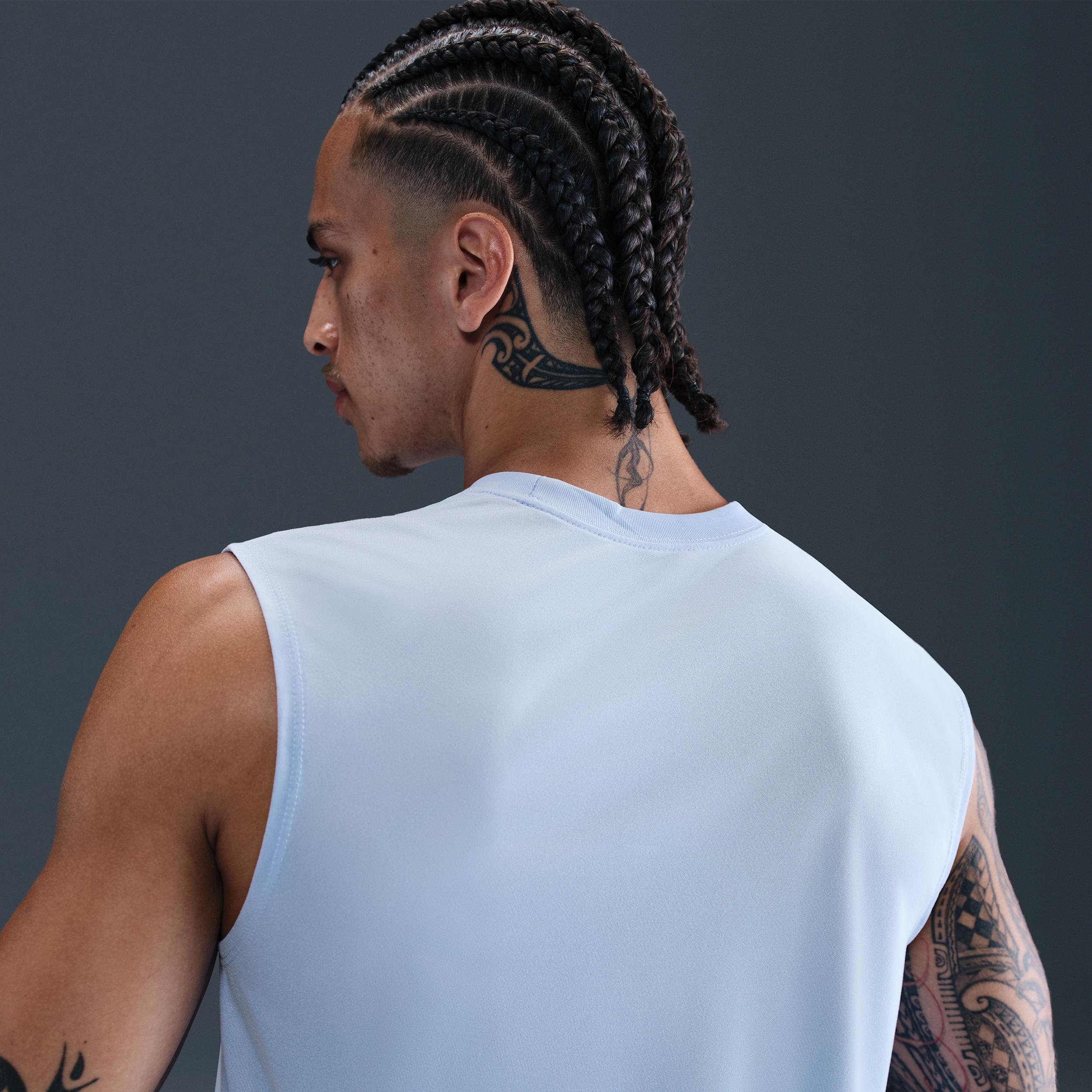 Nike Mens Dri-FIT Legend Sleeveless Fitness T-Shirt | DX0991-468 Product Image