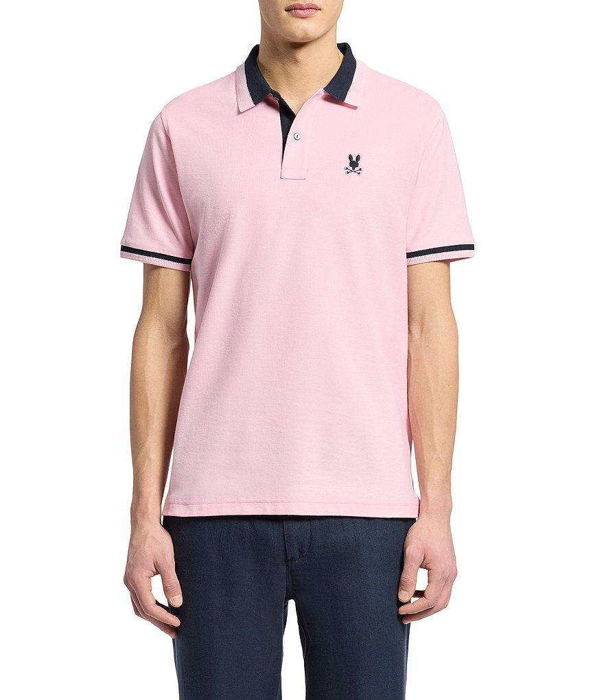 Psycho Bunny Newman Pique Short Sleeve Polo Shirt Product Image