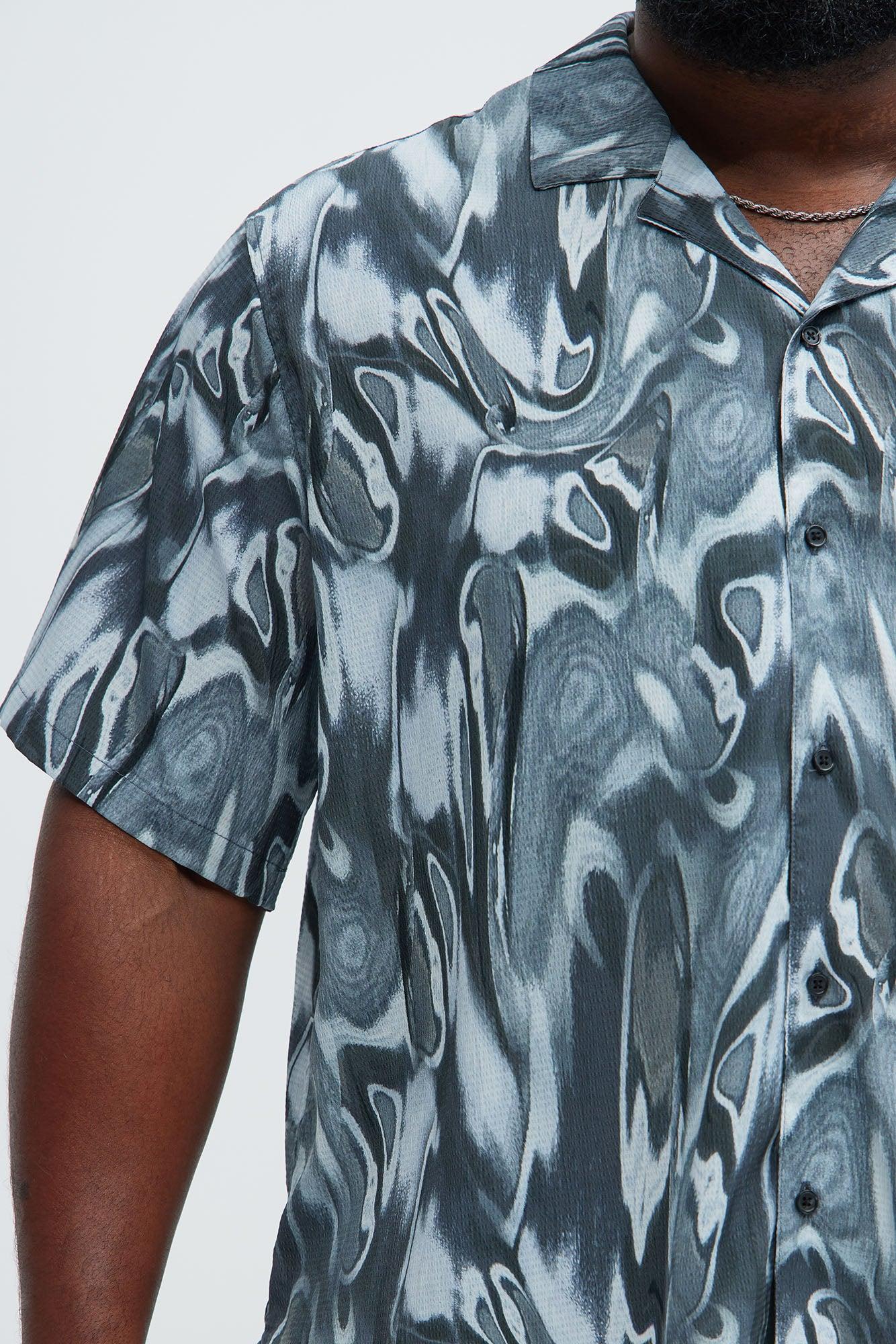 Midnight Oil Textured Shirt - Black/combo Product Image