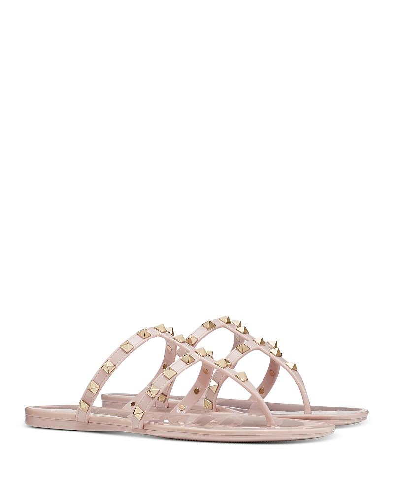 Valentino Garavani Womens Summer Rockstud Pvc Thong Sandals Product Image