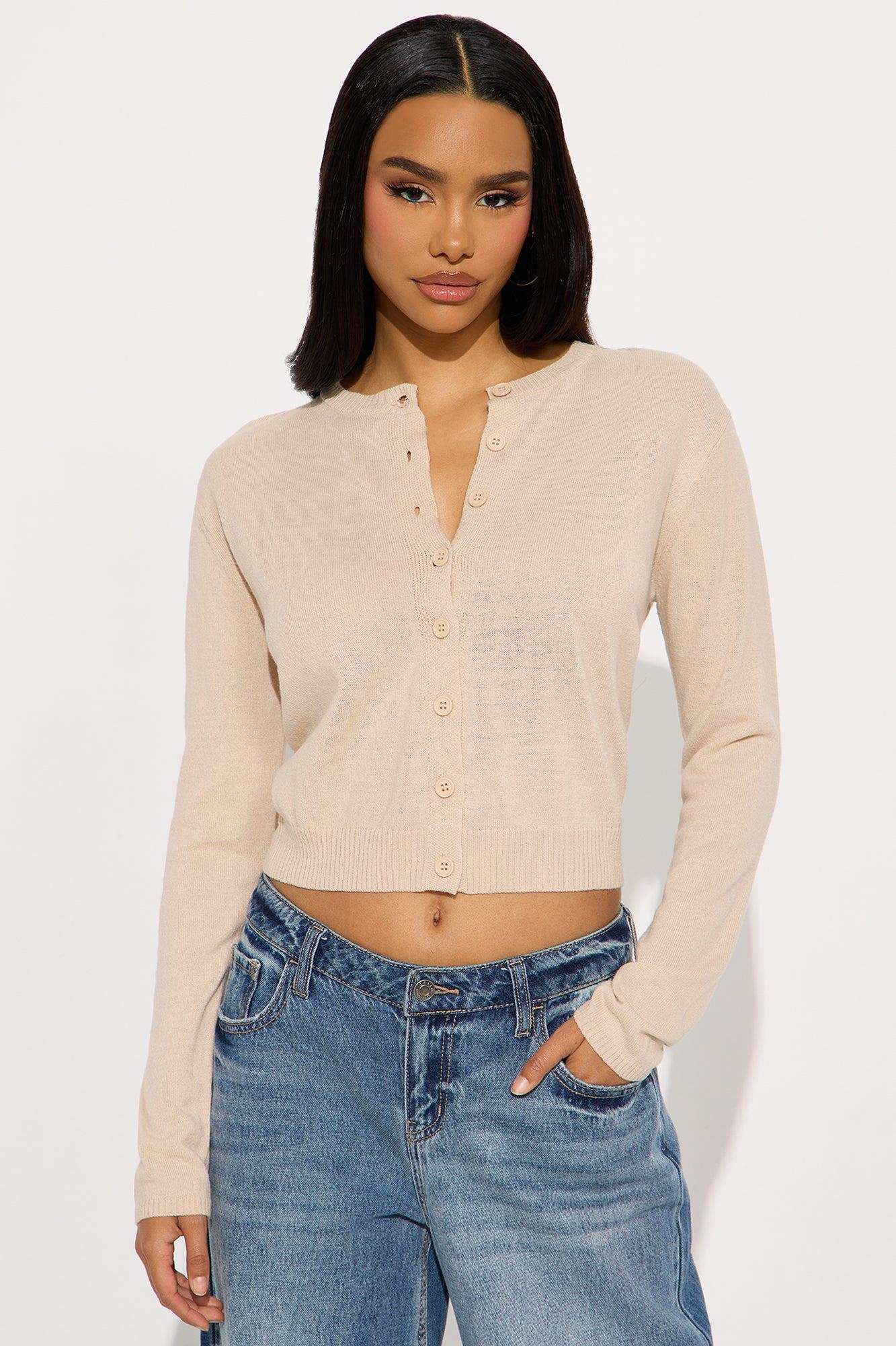 All Time Favorite Cardigan - Beige Female Product Image