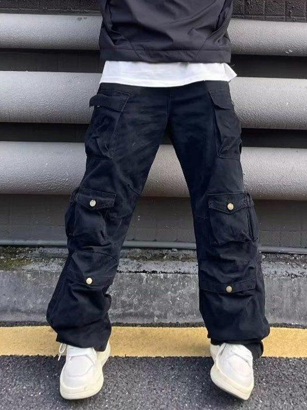 Men's Vintage Pocket Loose Cargo Pants Product Image