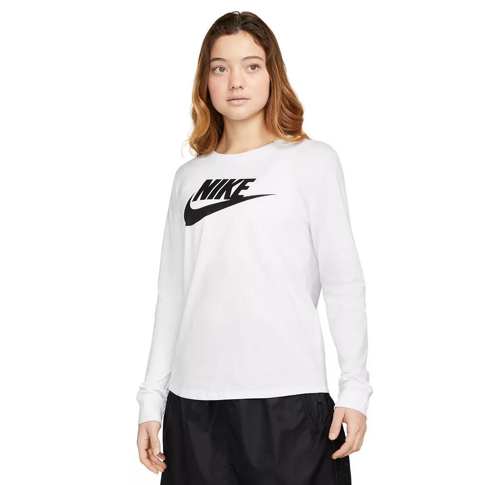 Women's Nike Essential Futura Icon Tee, Size: Large, White Product Image