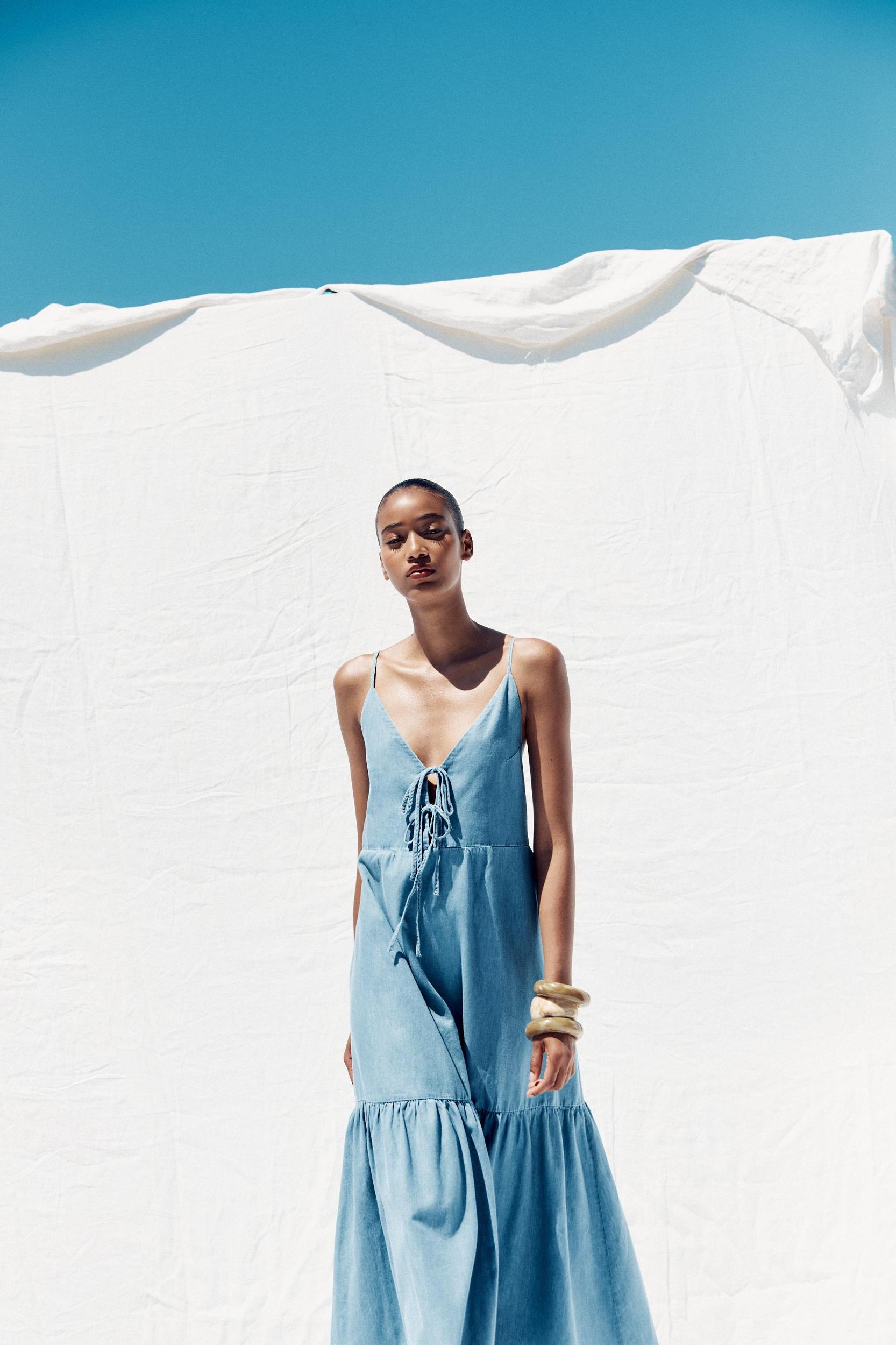 BOW MIDI DRESS Product Image