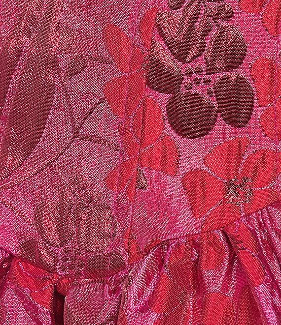 B. Darlin Brocade Tie Shoulder Skater Mini Dress Product Image