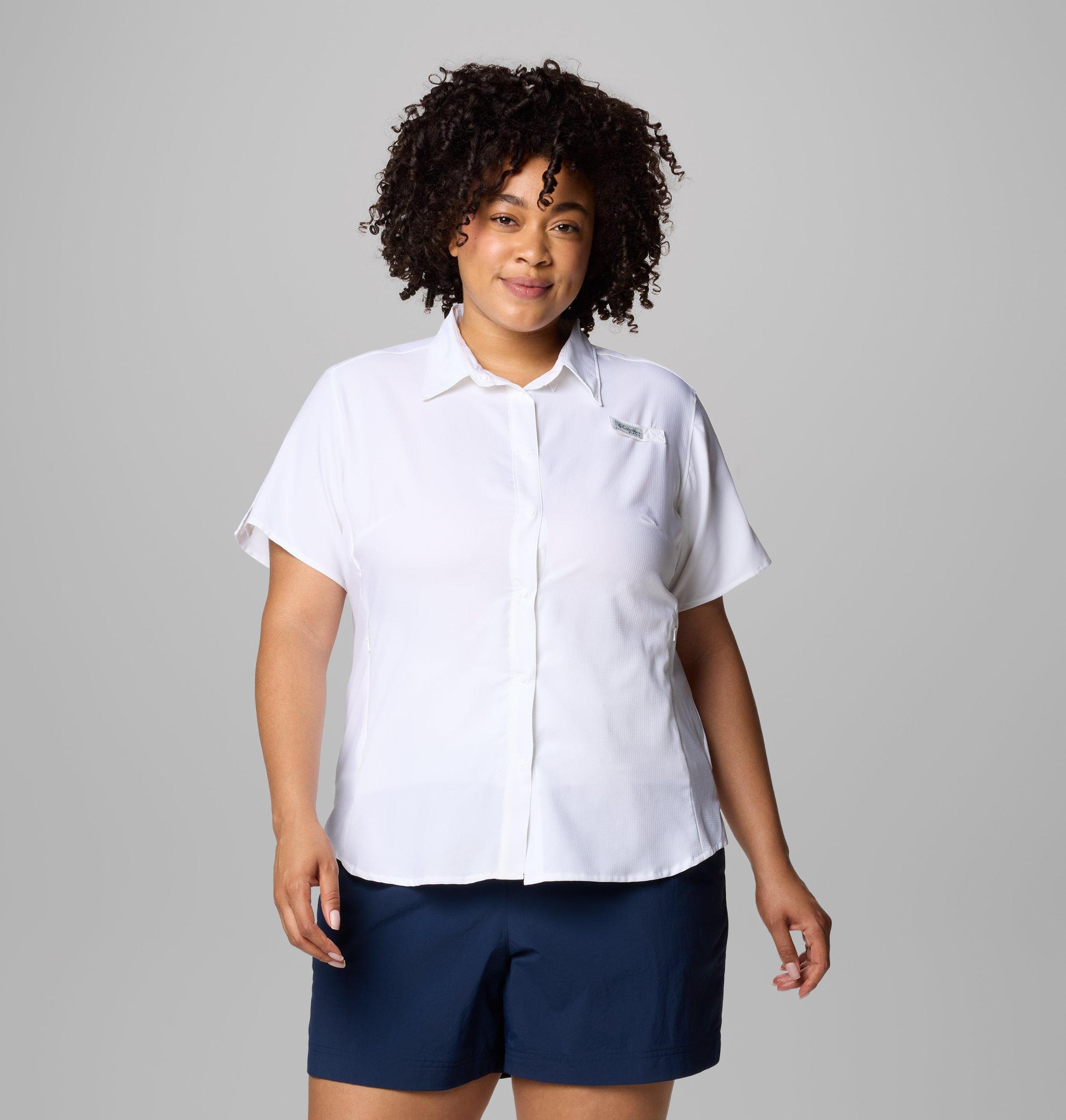 Columbia Womens PFG Tamiami II Short Sleeve Shirt - Plus Size- Product Image
