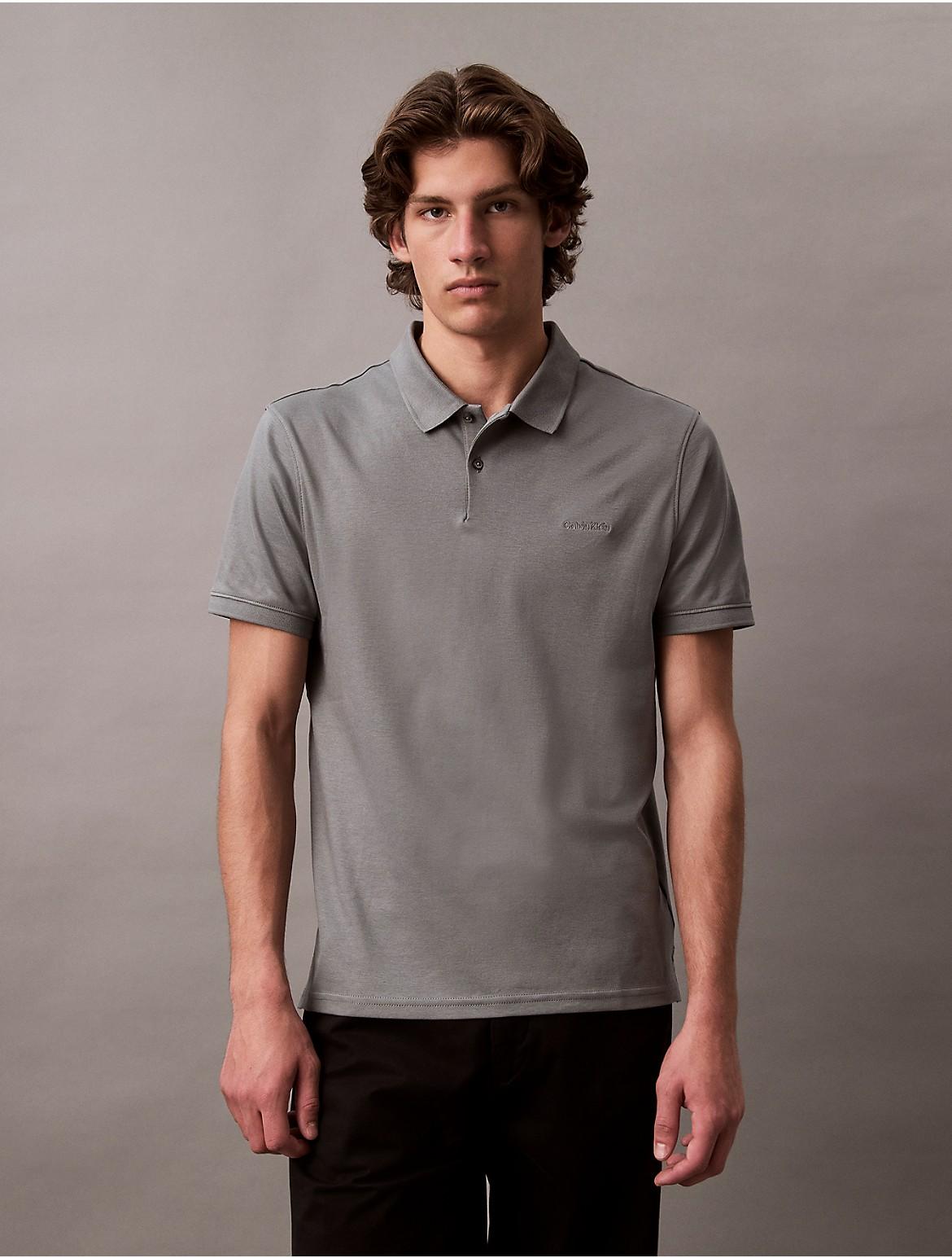 Calvin Klein Mens Liquid Touch Polo Shirt - Orange Product Image