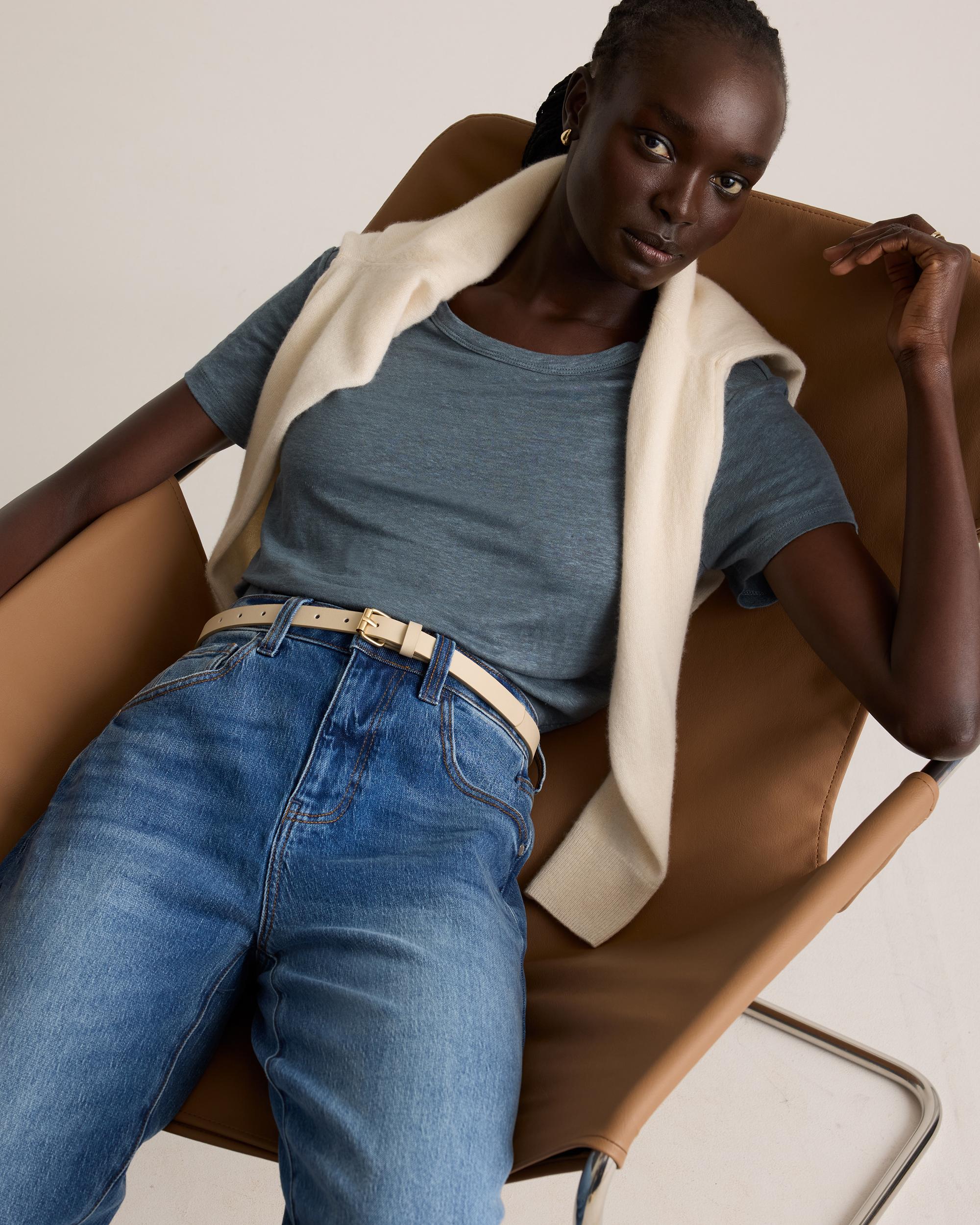 Quince | Women's 100% European Linen Jersey T-Shirt Size XS Product Image