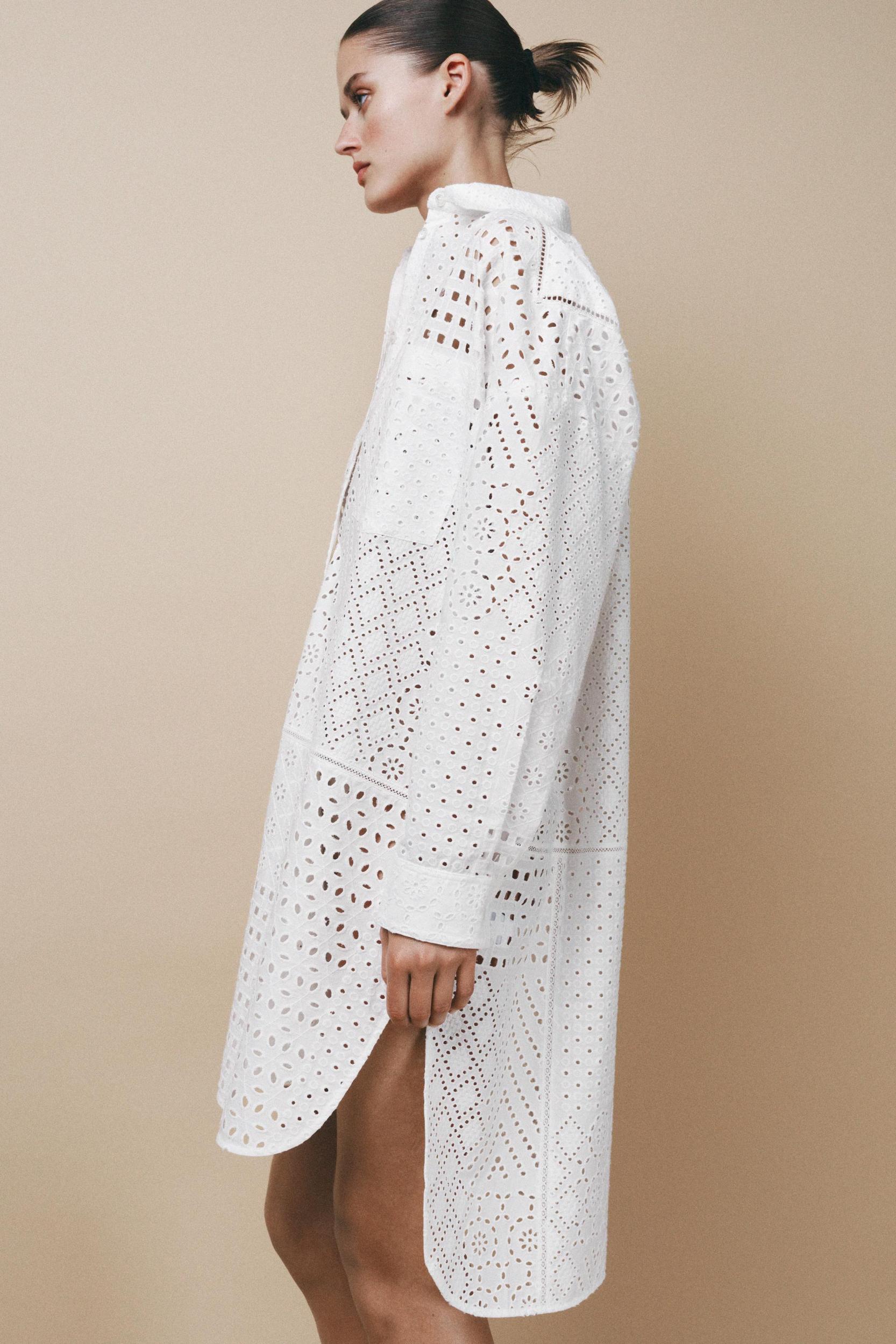 ZW COLLECTION EMBROIDERED EYELET DRESS Product Image