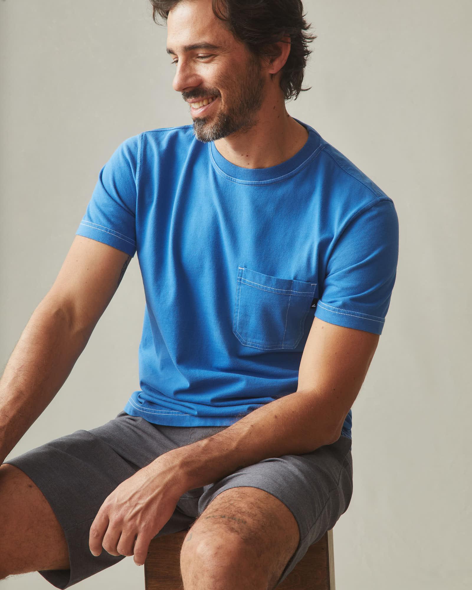 Men's Utility Pocket Tee - Classic Blue Product Image