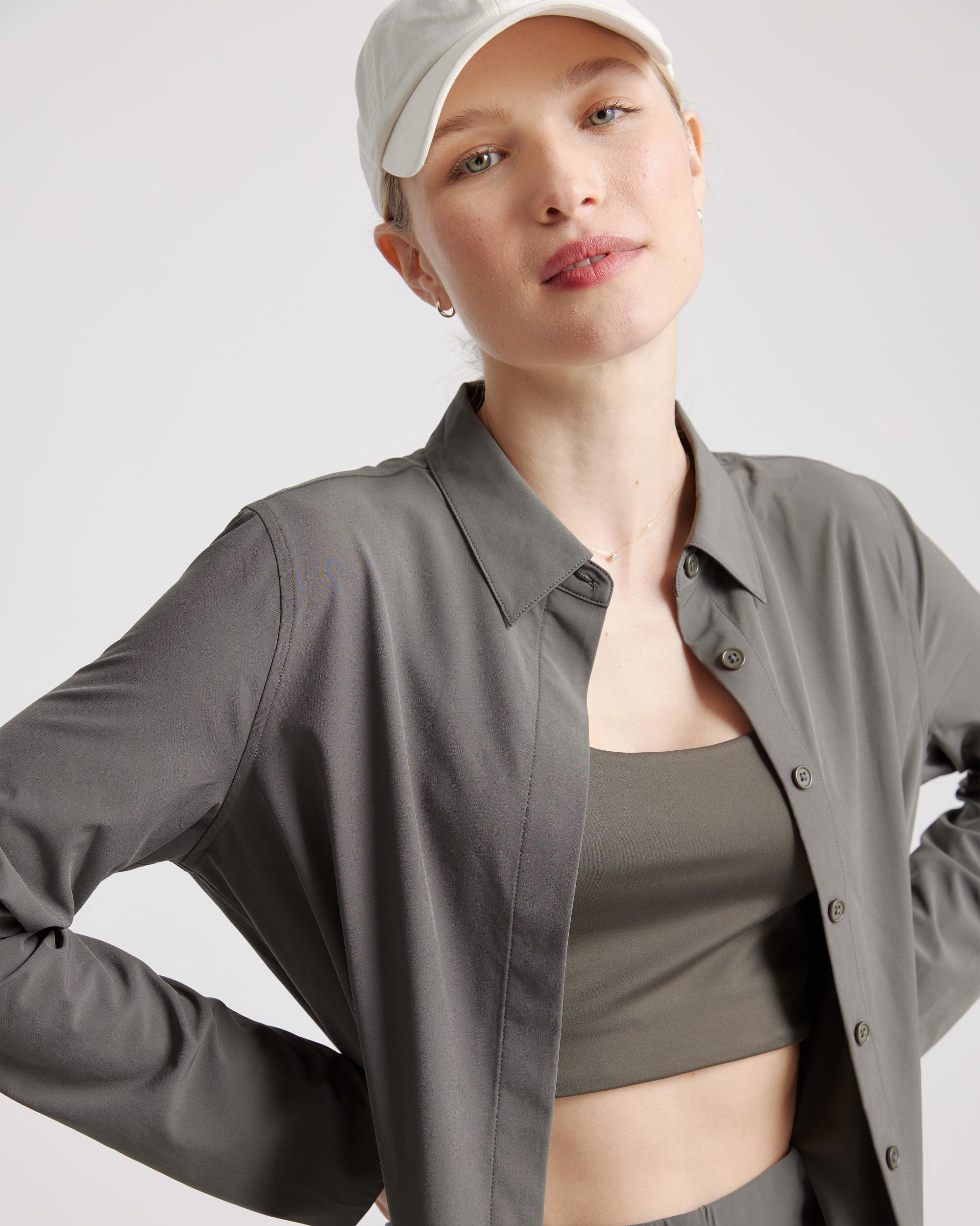 Quince | Women's Performance Tech Blouse Recycled Polyester Product Image