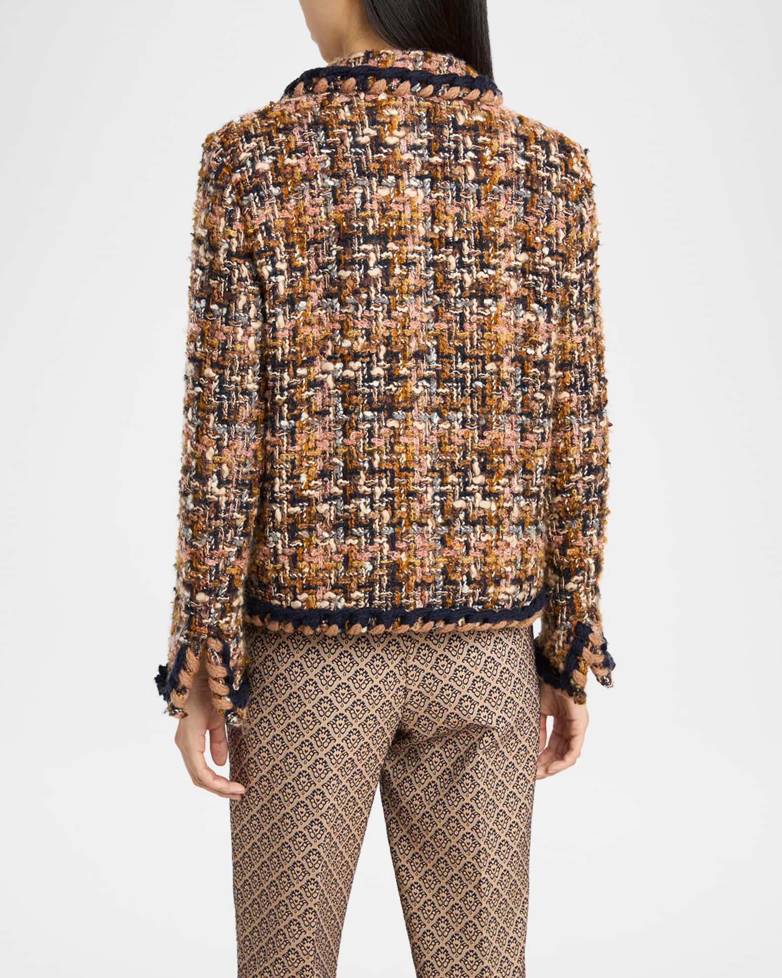 Metallic Tweed Double-Breasted Jacket Product Image