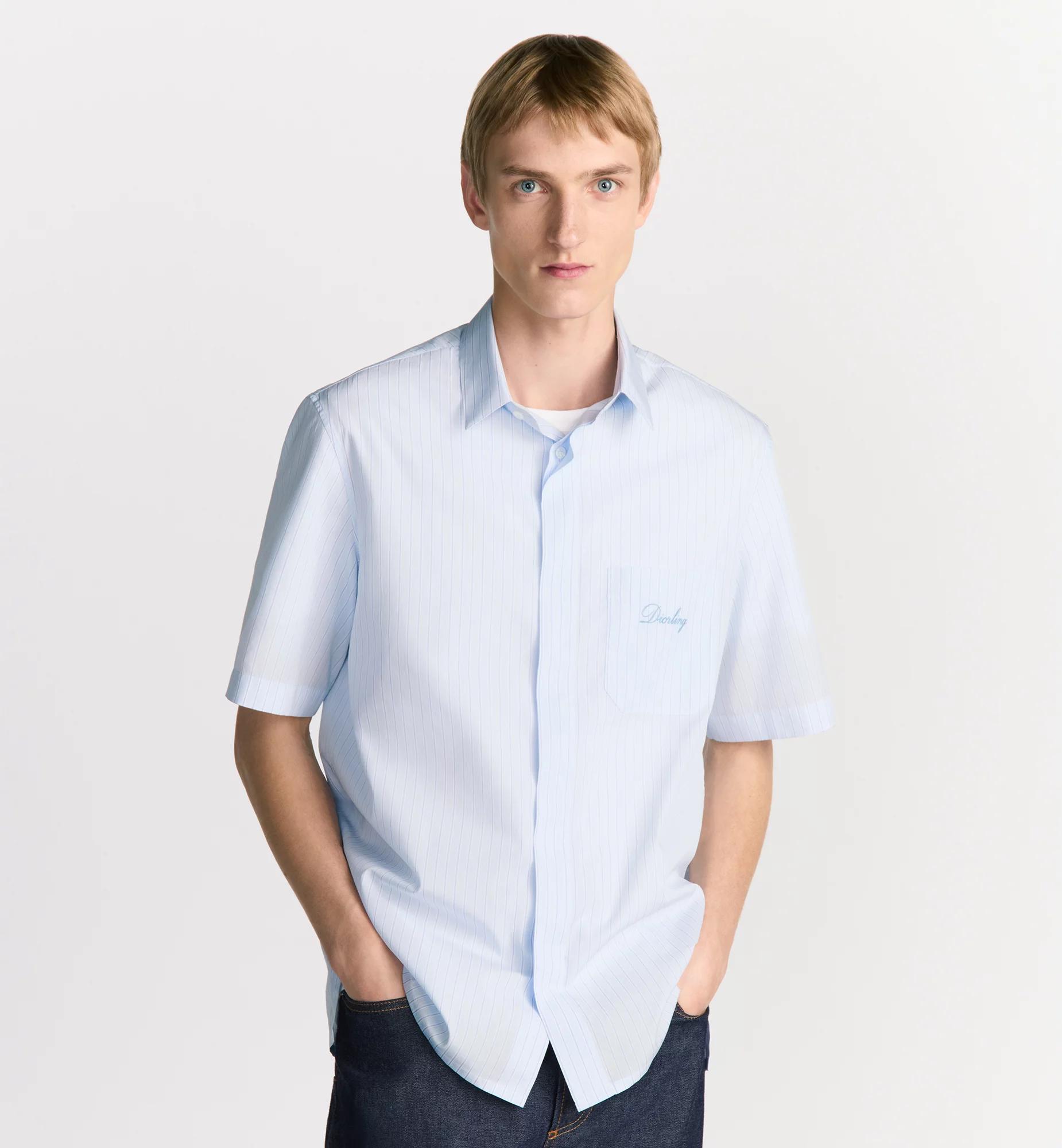 Short-Sleeved Shirt with Diorling Embroidery Product Image