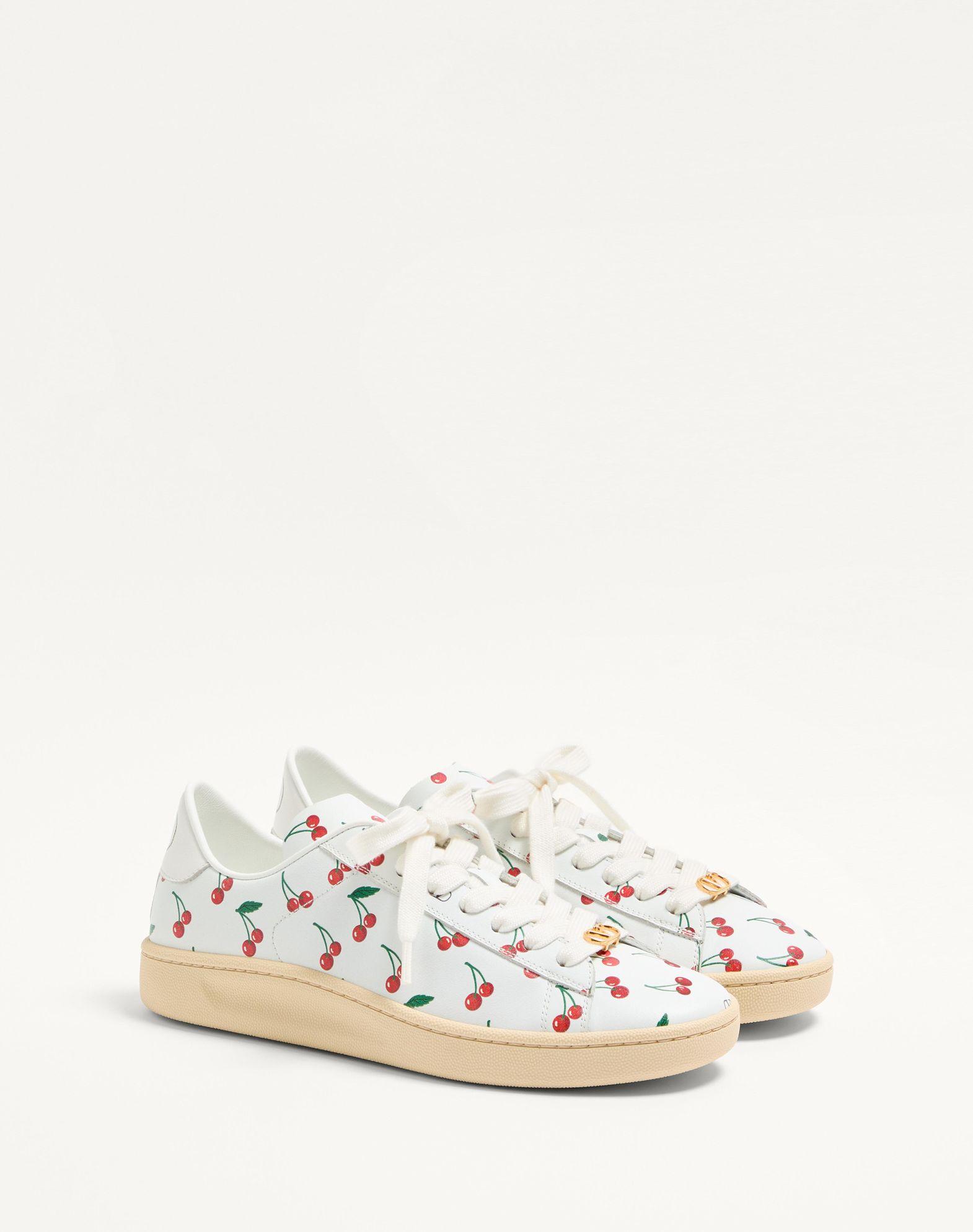 Royco Sneaker In Nappa Calfskin With Cherryfic Pattern Product Image