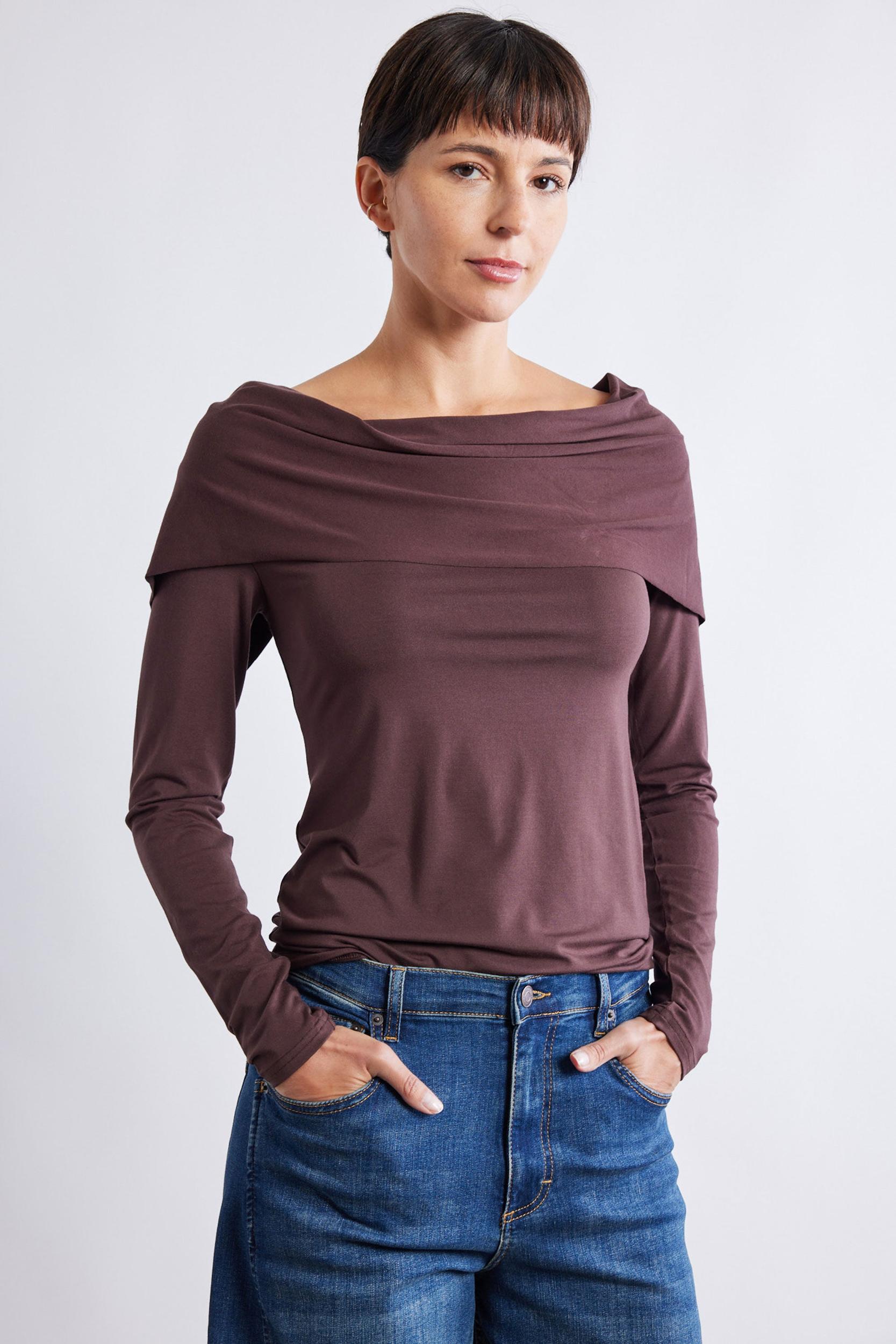 Iconic Off The Shoulder Long Sleeve Top Product Image