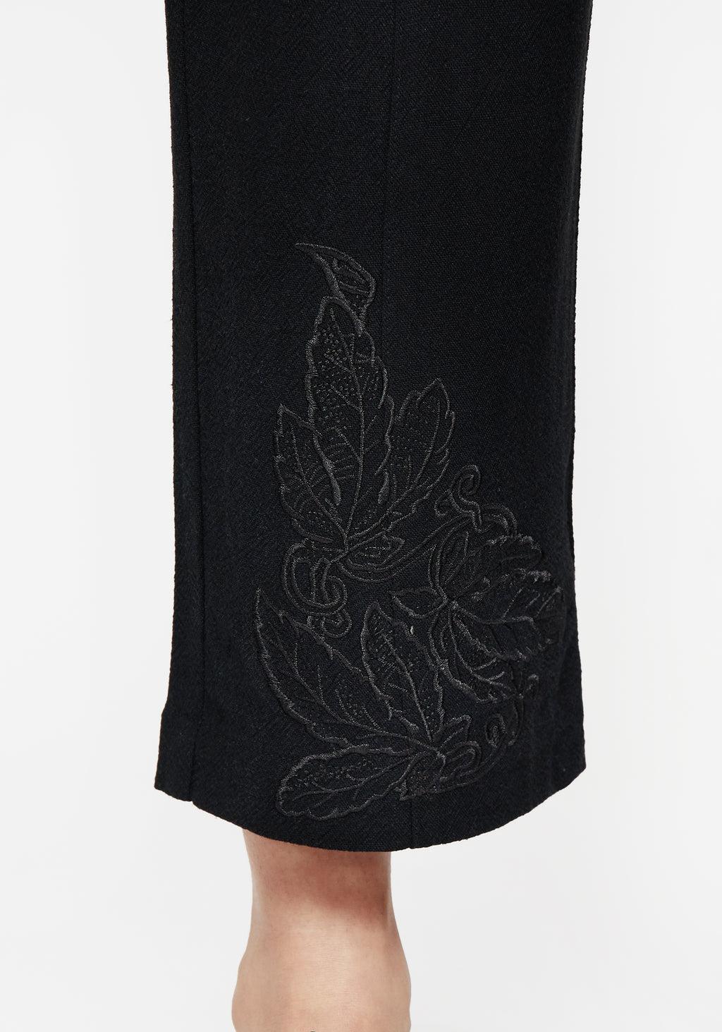 Aya Embroidered Linen Blend Balloon Pants Product Image