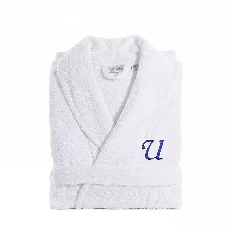 Linum Home Textiles Turkish Cotton Personalized Unisex Embroidered Terry Bathrobe, Adult Unisex,  Product Image
