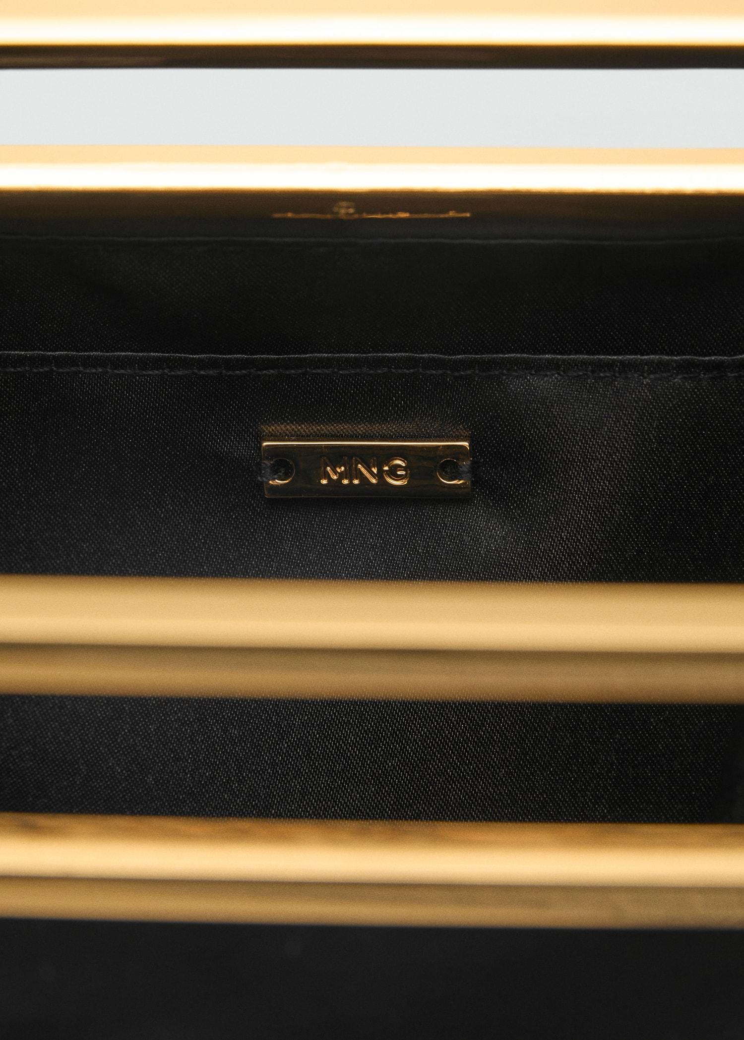 Handbag with metal handle - Women | MANGO USA Product Image