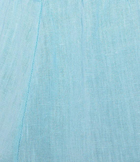 Bryn Walker Light Linen Straight Leg Pull-On Cropped Pants Product Image