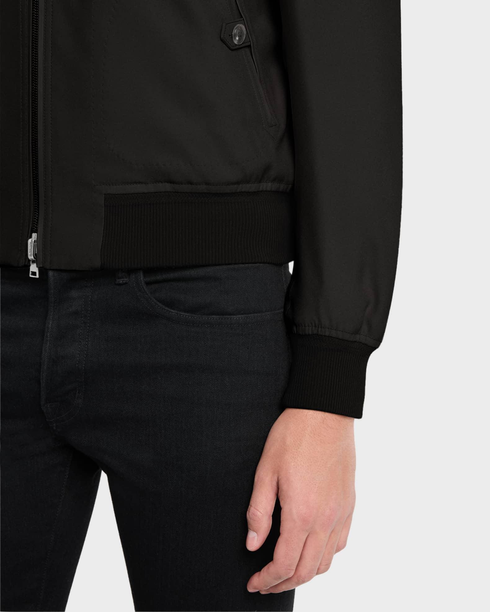 Men's Silk Satin Reversible Bomber Jacket Product Image