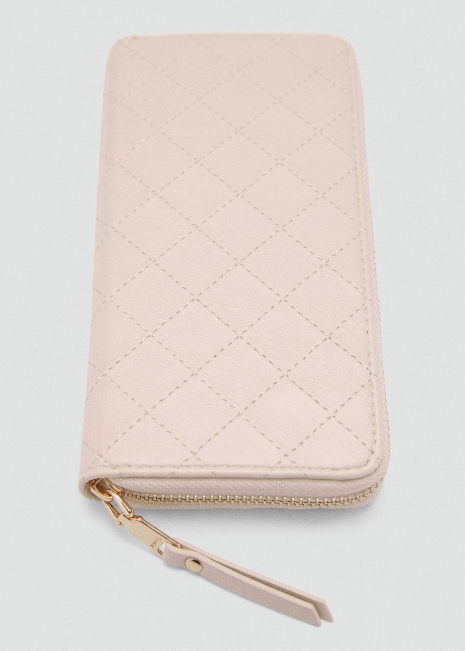 Wallet with decorative stitching - Women | MANGO USA Product Image