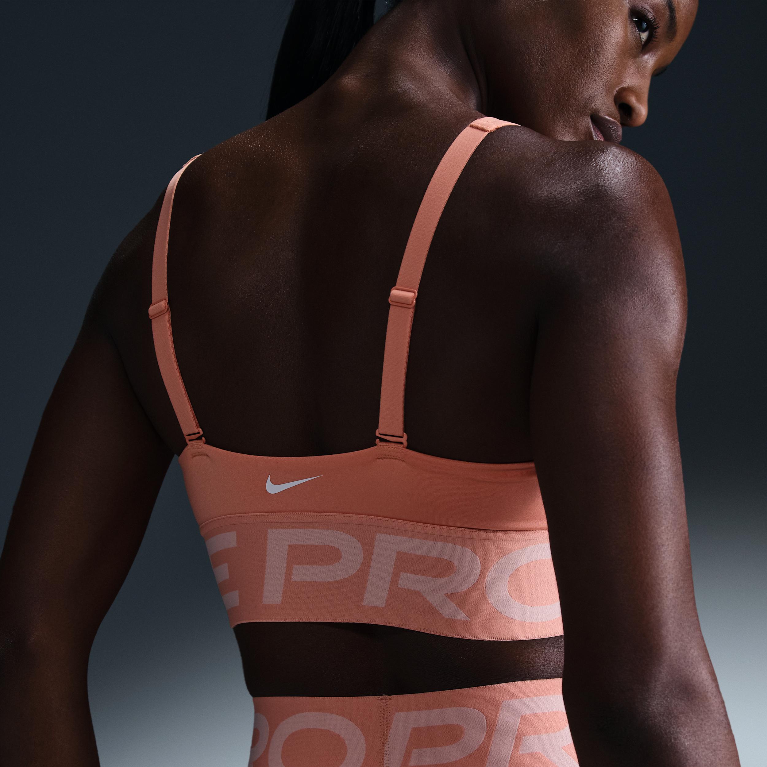 Womens Nike Pro Indy Plunge Medium-Support Padded Sports Bra | HF7324-844 Product Image
