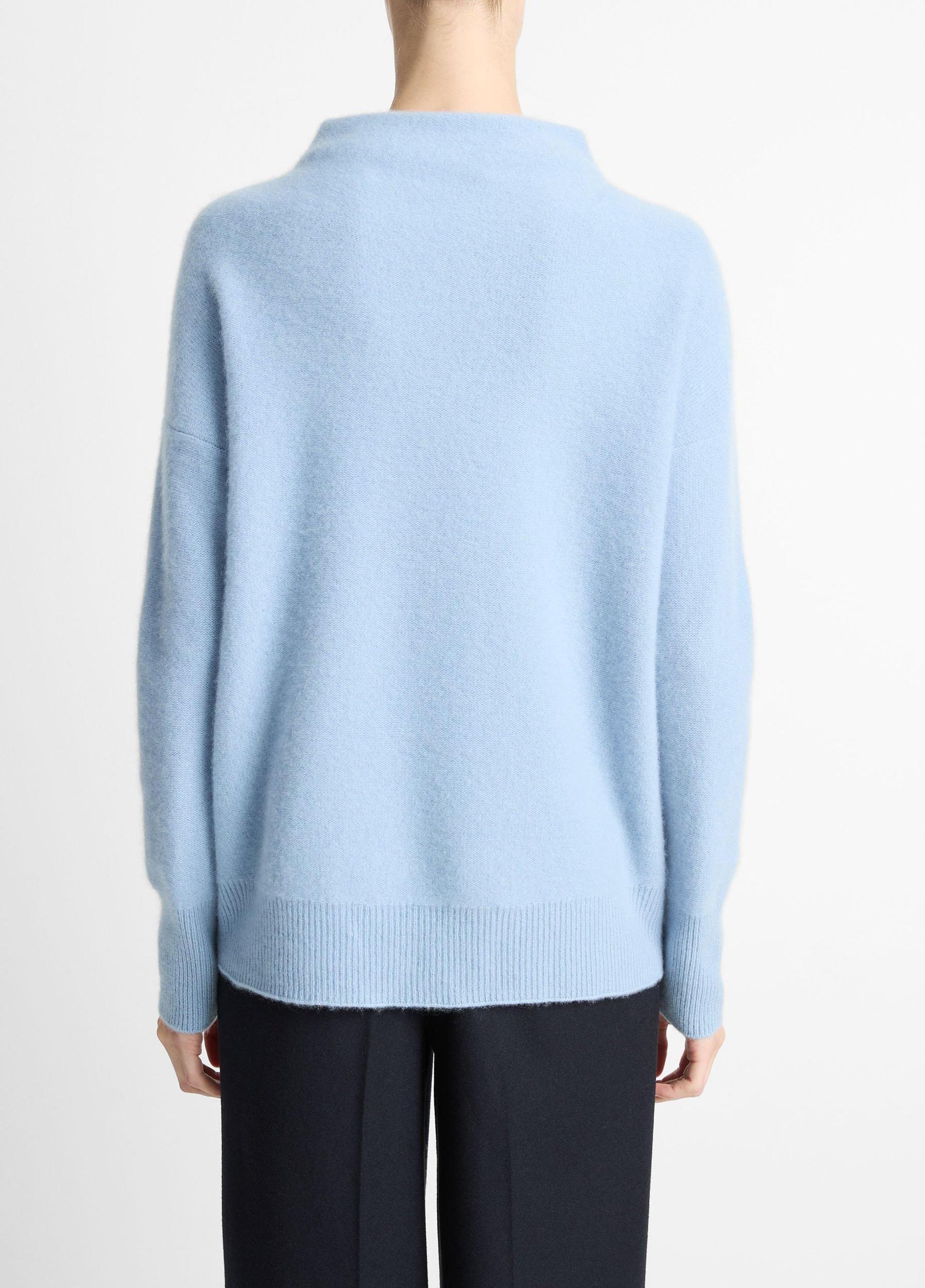 Plush Cashmere Funnel-Neck Sweater Product Image