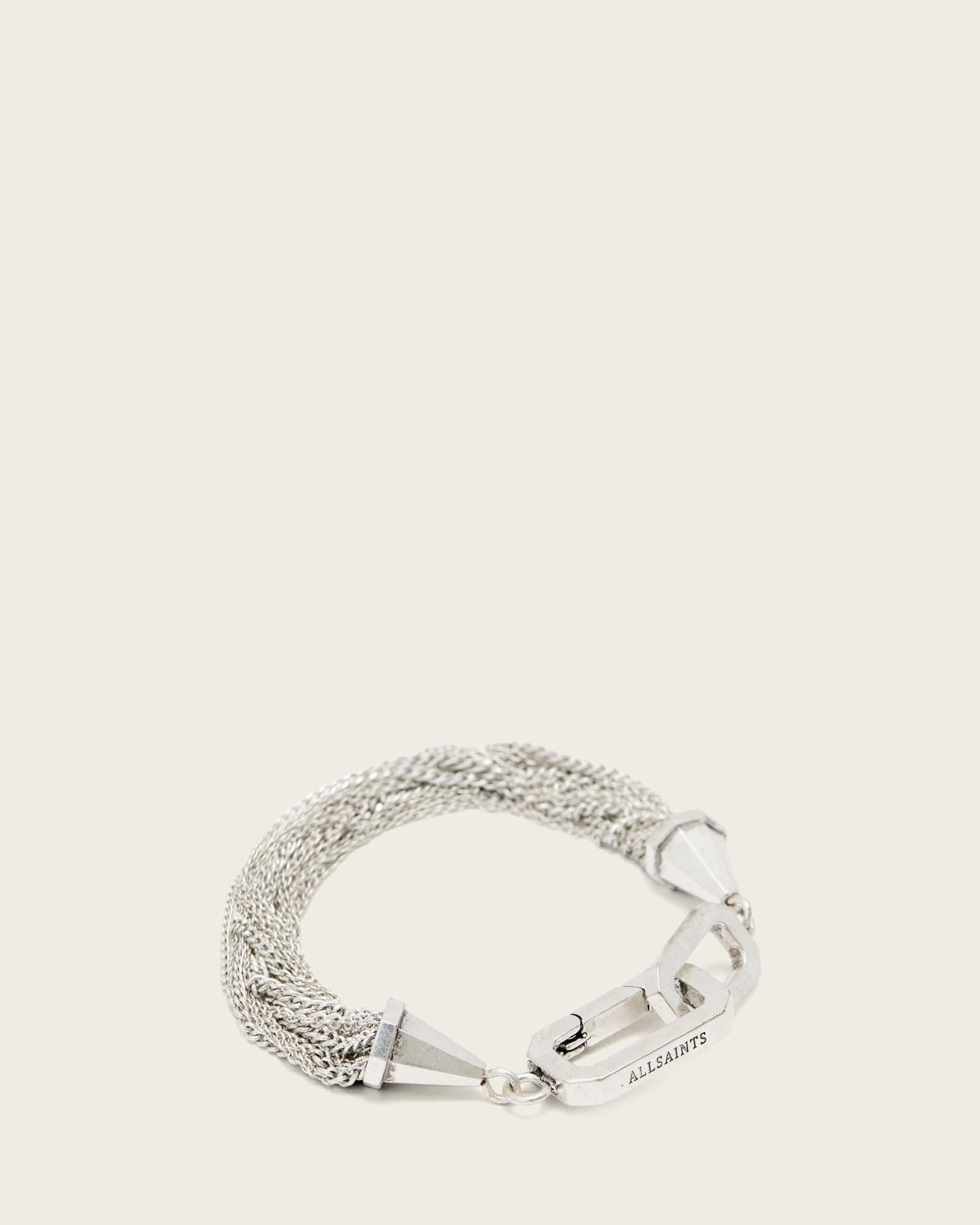 Lia Chunky Necklace WARM SILVER | ALLSAINTS US Product Image