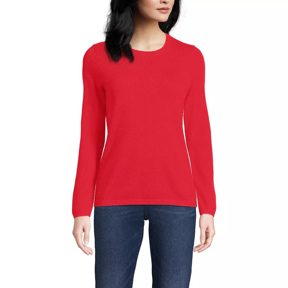 Women's Lands' End Crewneck Cashmere Sweater,  Product Image