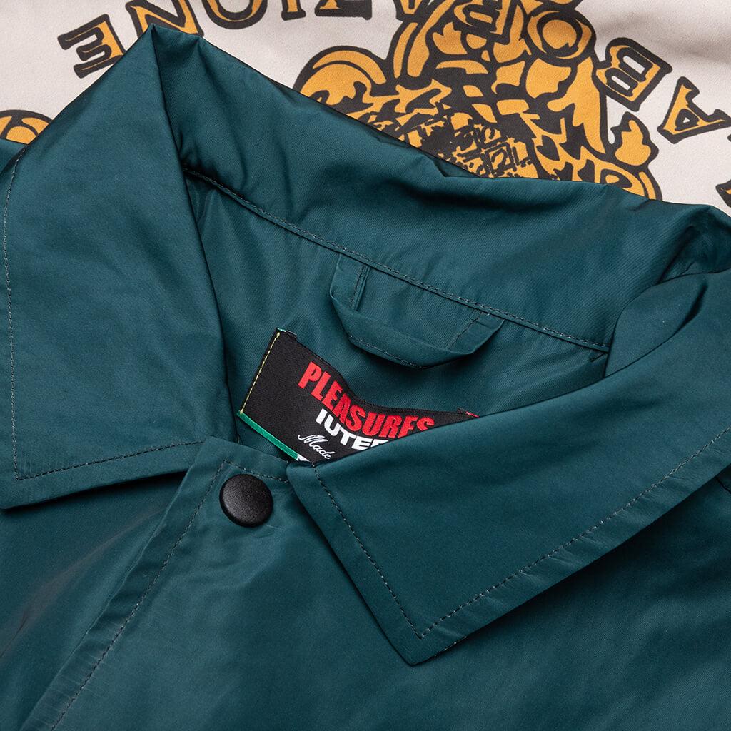 Lorenzo Coach Jacket - Dark Green Male Product Image