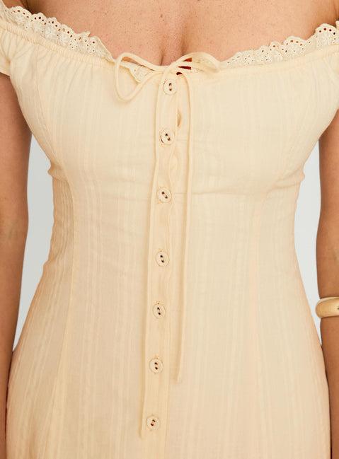 Bryar Maxi Dress Yellow Product Image