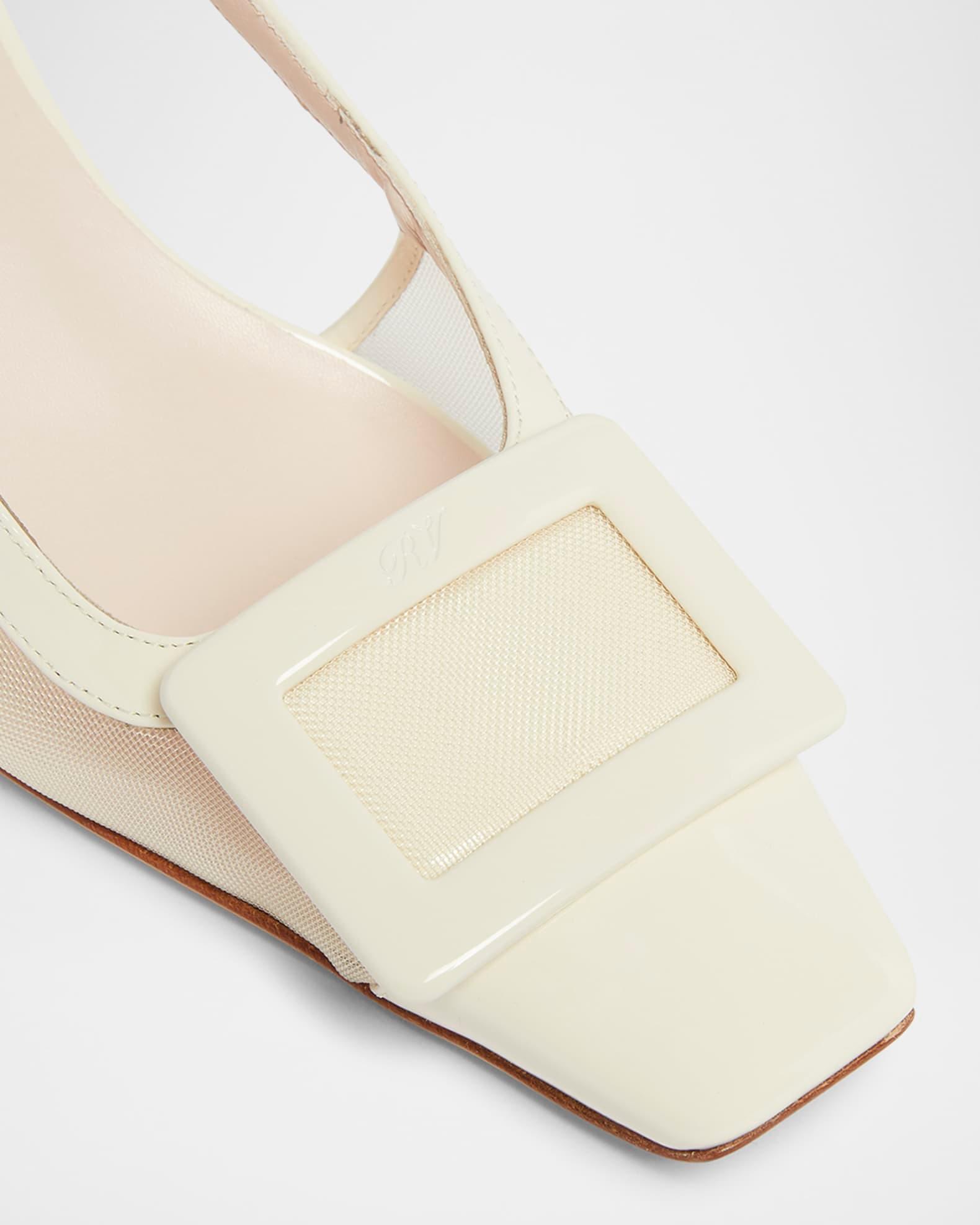 Belle Vivier Mesh Buckle Slingback Pumps Product Image