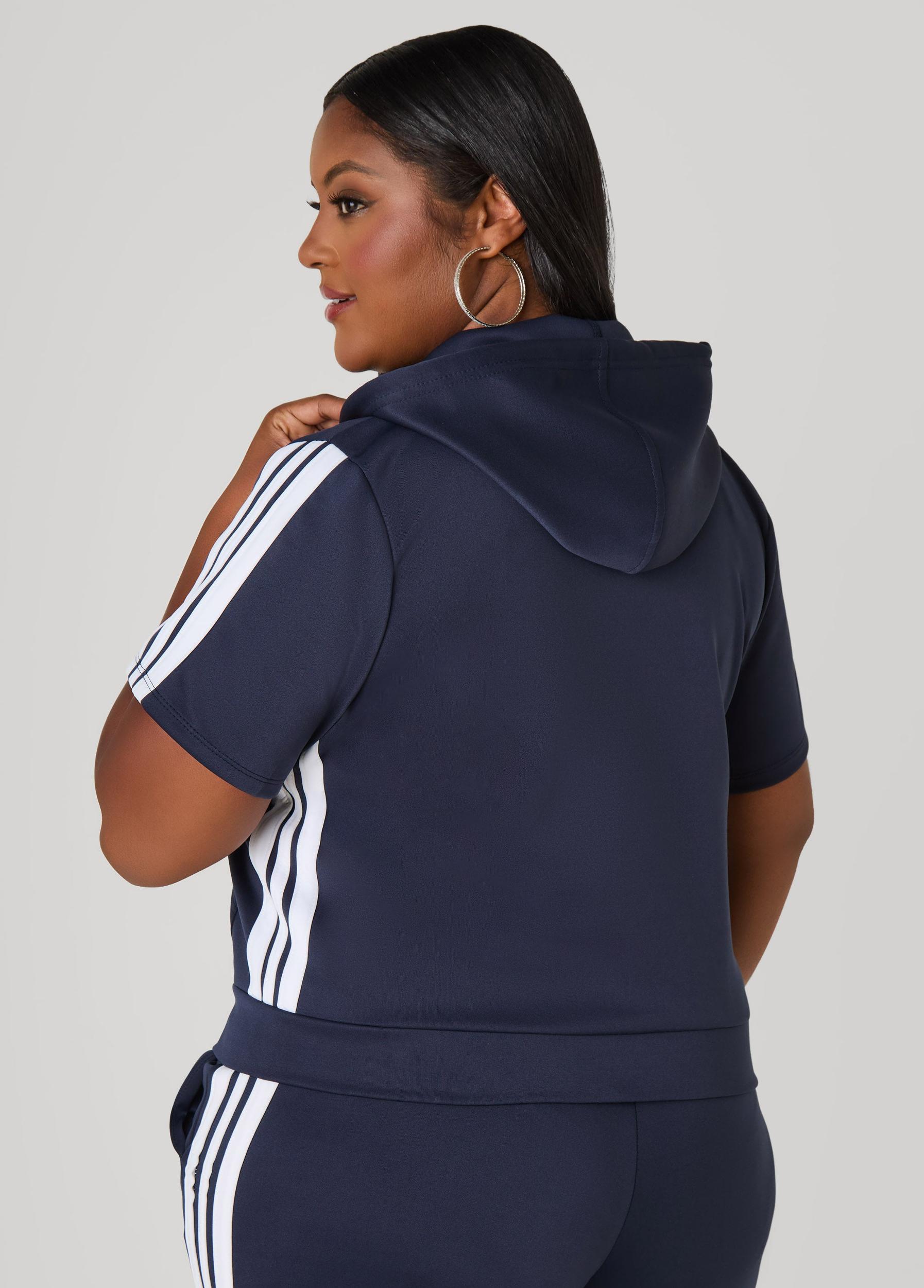 Hooded Stripe Trimmed Pullover Product Image