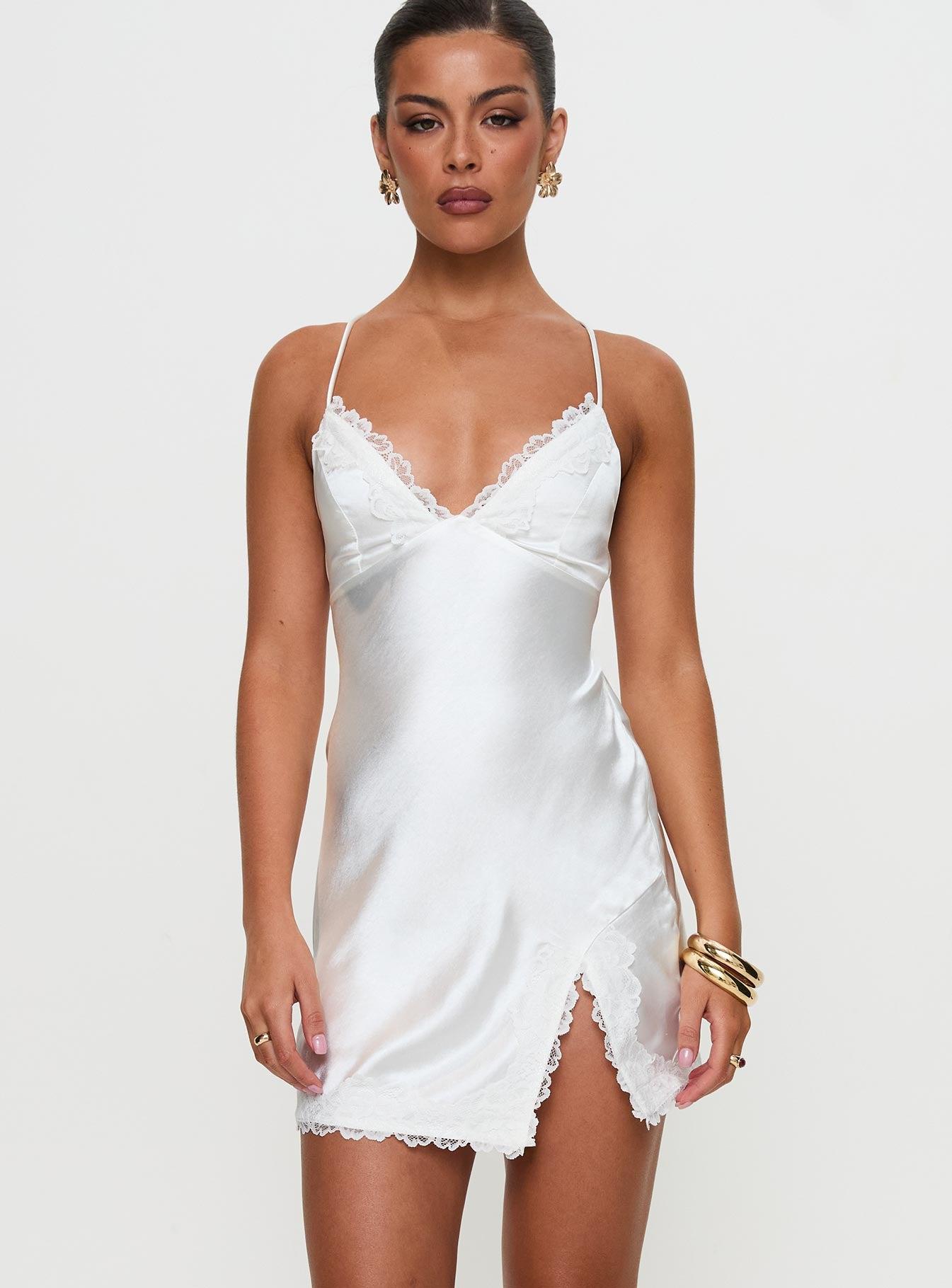 Anysa Mini Dress White Product Image