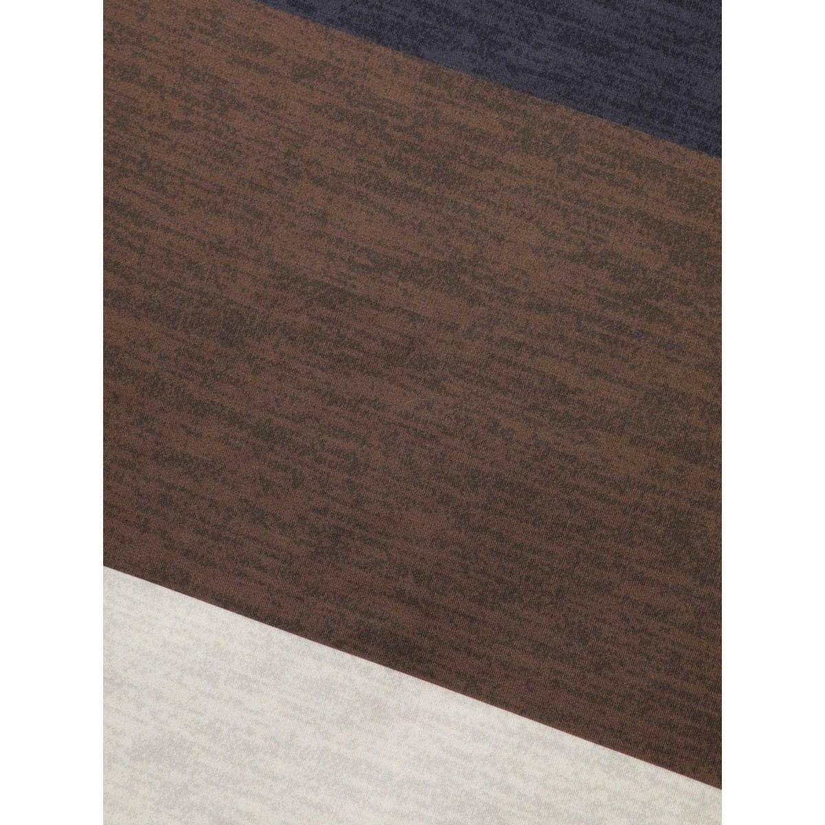 Plus Size Round Neck Striped Patchwork Contrast Sweatshirt Women Multicolor Casual Contrast Loose Round Neck Everyday Sweatshirts BloomChic 18-20/2X Product Image