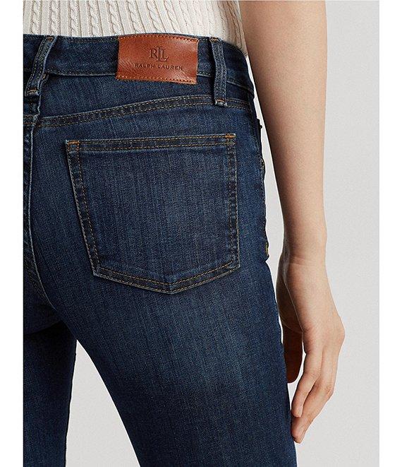 Lauren Ralph Lauren Petite Size Premier Straight Leg Jeans Product Image