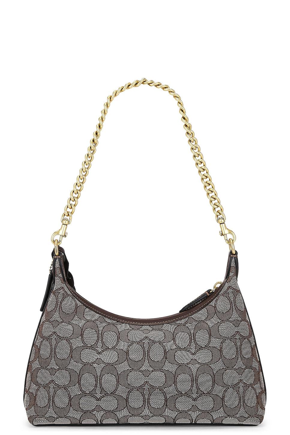 Signature Jacquard Juliet Shoulder Bag 25 Oak Maple Coach Product Image