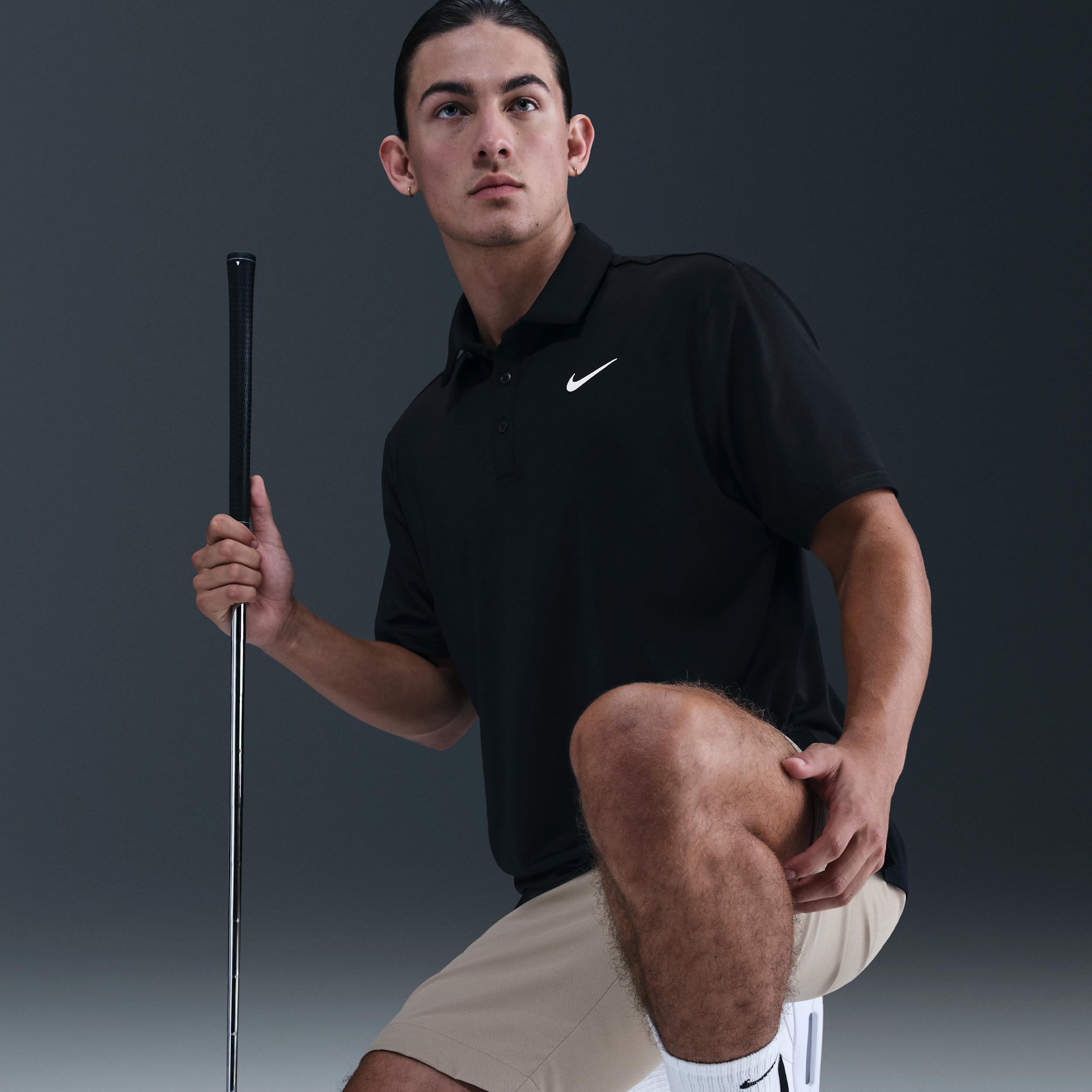 Nike Mens Tour Dri-FIT Solid Golf Polo | FZ7481-010 Product Image