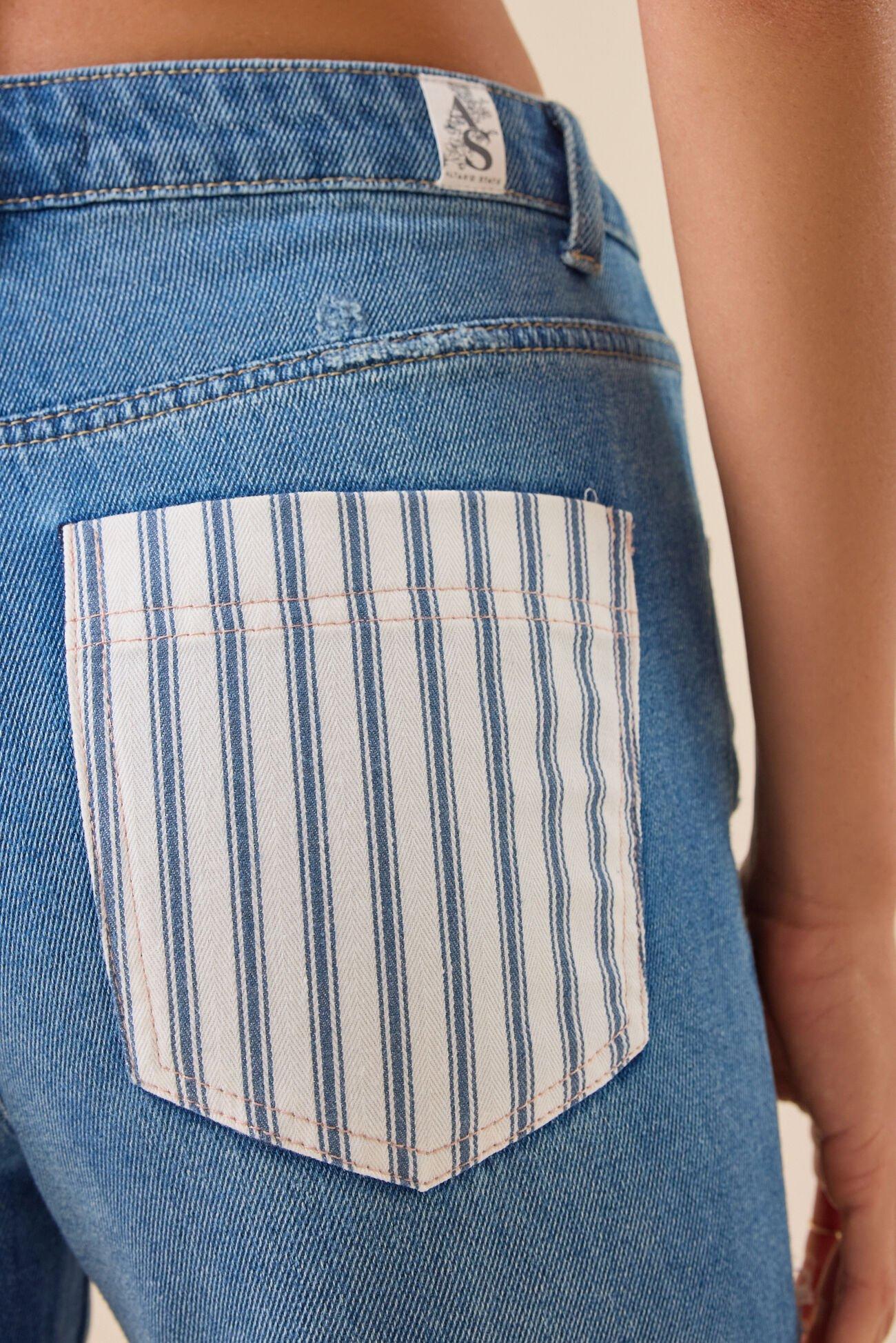 Keri Patchwork Flare Jean Product Image