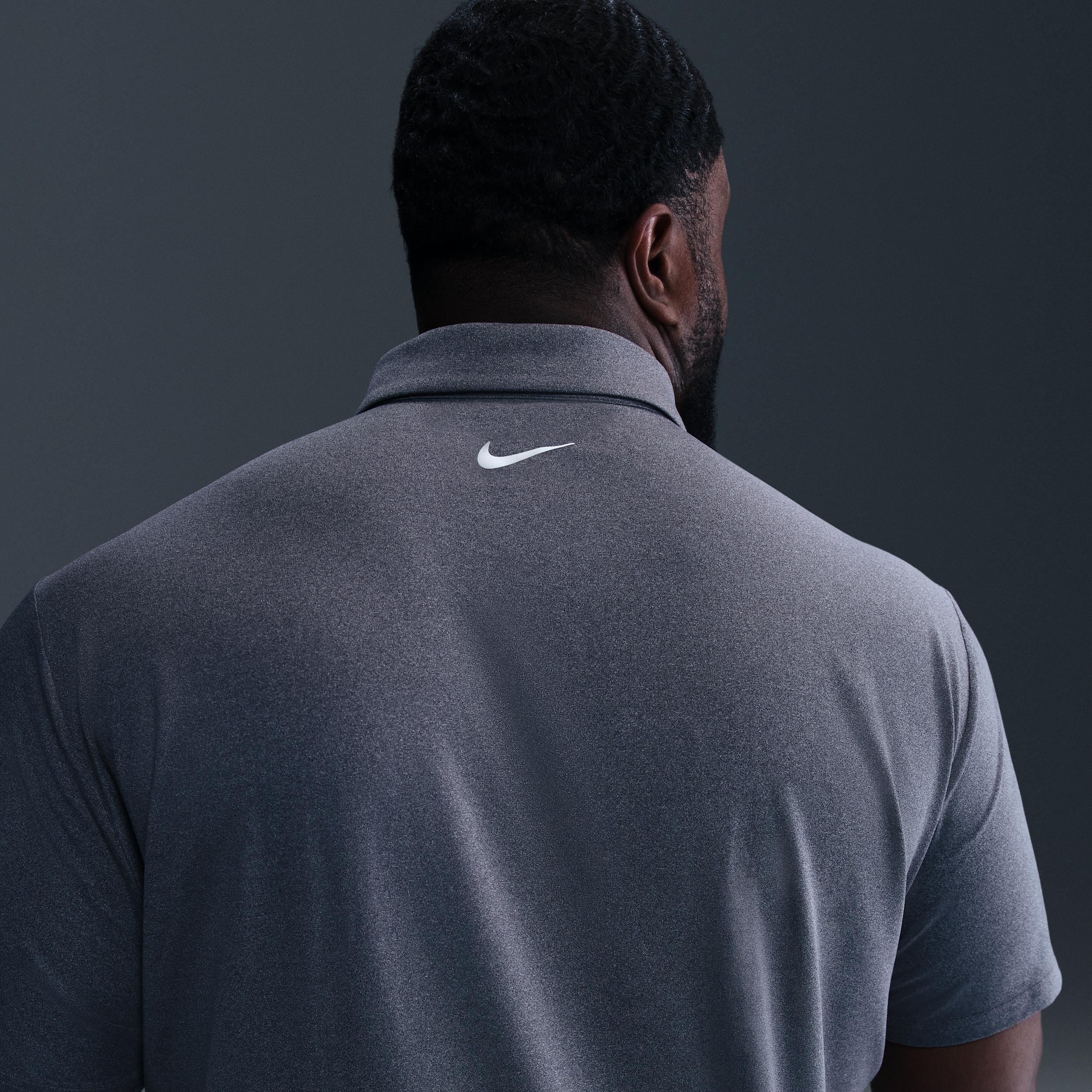 Nike Mens Tour Dri-FIT Heathered Golf Polo | FZ7473-009 Product Image