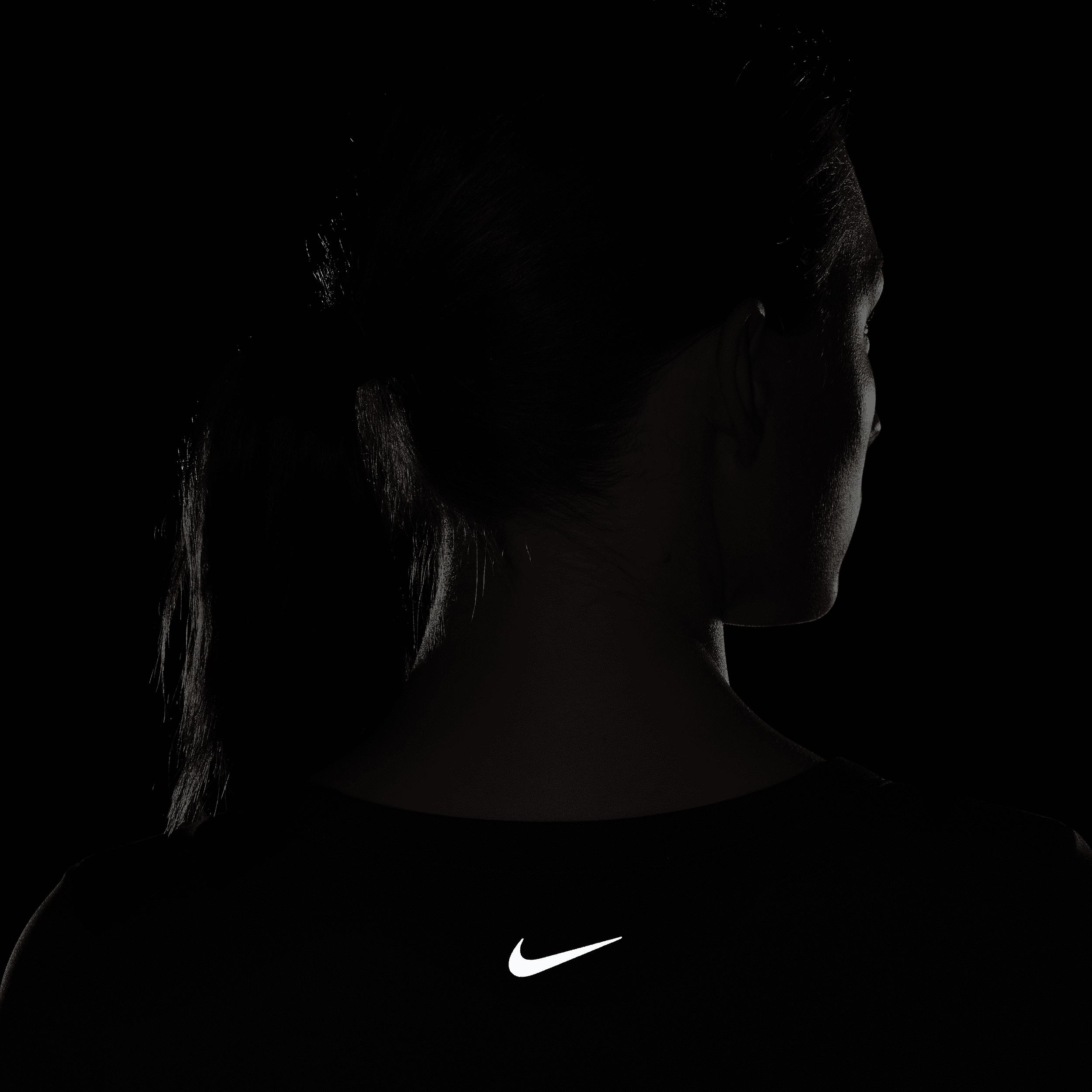 Nike Womens One Fitted Dri-FIT Short-Sleeve Cropped Top | FN2804-010 Product Image